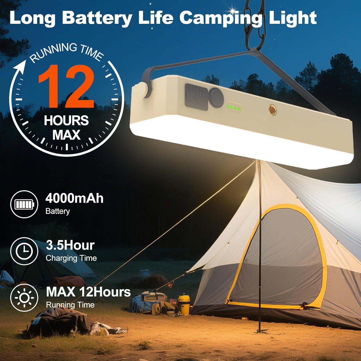 Barra de Luz Solar AODOO 4000mAh 2000 Lúmenes 4 Modos