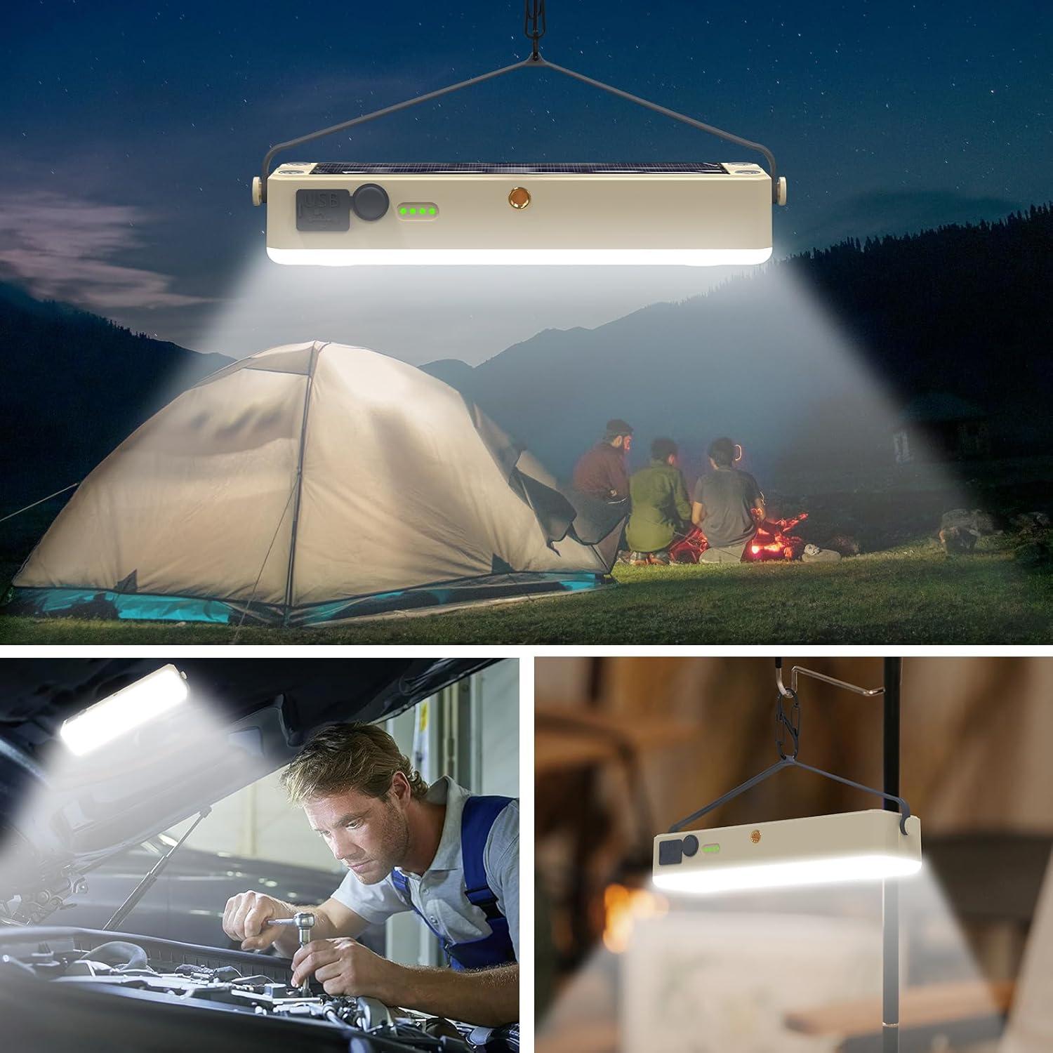 Barra de Luz Solar AODOO 4000mAh 2000 Lúmenes 4 Modos