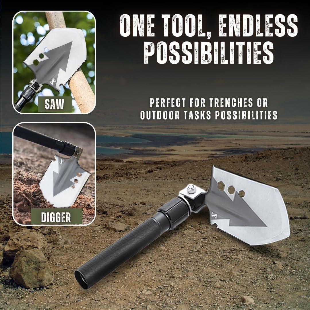 Pala de Camping Plegable SmartstickX - Herramienta 13 en 1