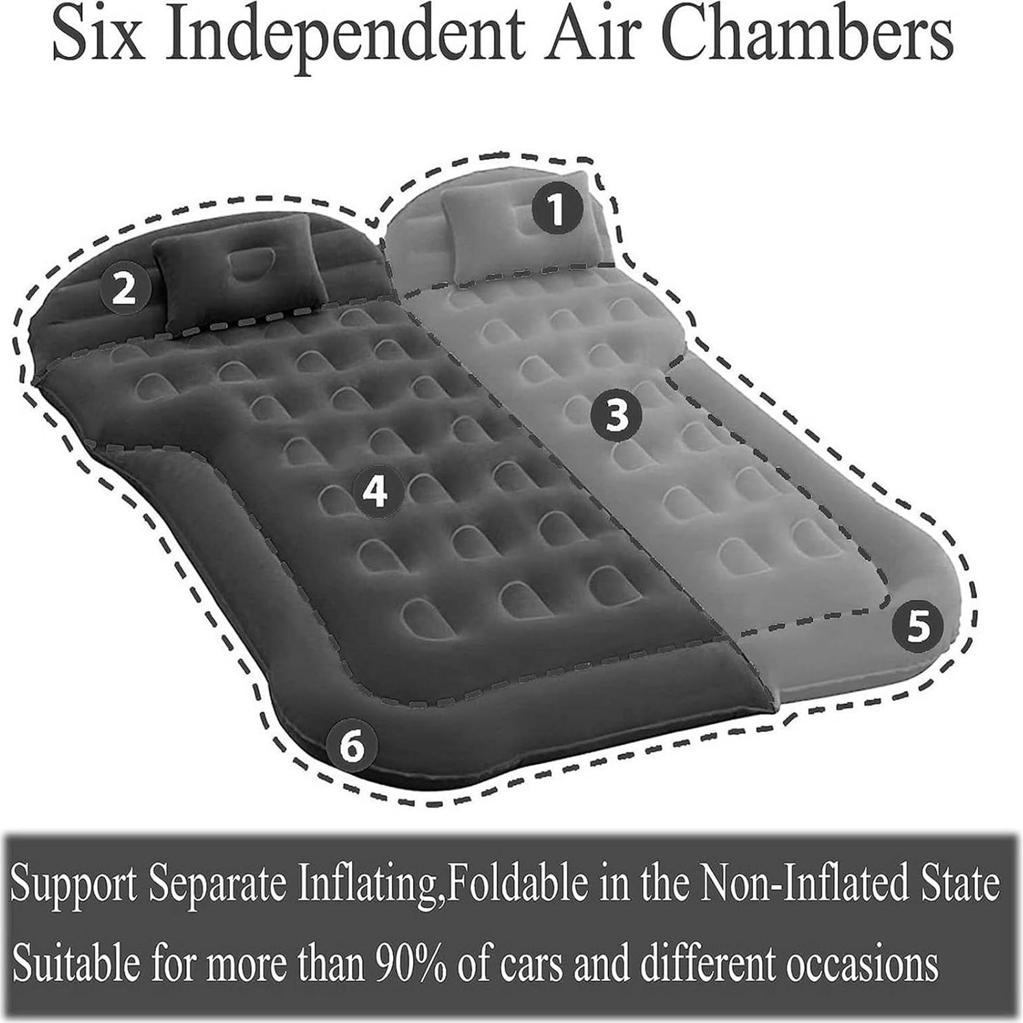 Colchón Inflable para Auto EWAIDI para Silverado 2500HD Negro