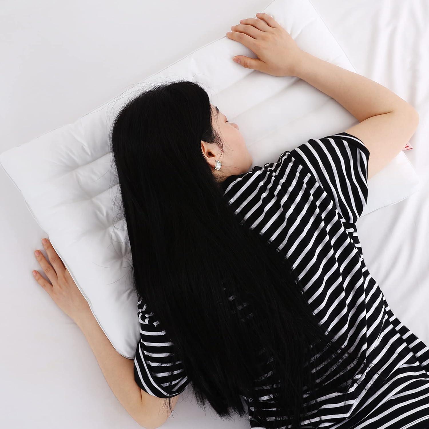 Almohada Ultra Delgada HOMBYS 45.7x66 cm Lavable 100% Algodón