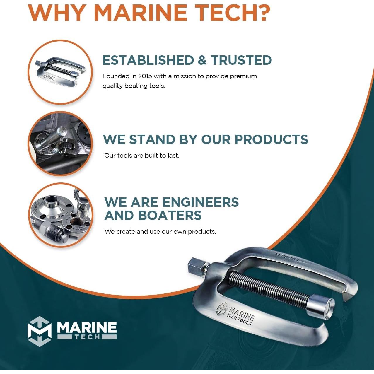 Extractor de Soporte de Dirección Marine Tech 33mm Compatible