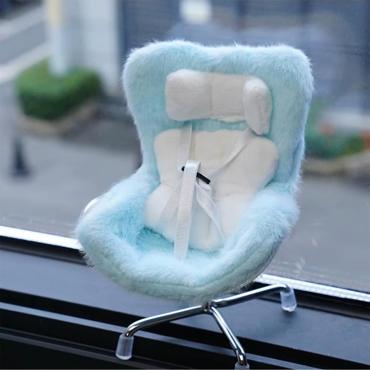 Asiento de Coche para Muñecas Genérico Azul 10-17 cm