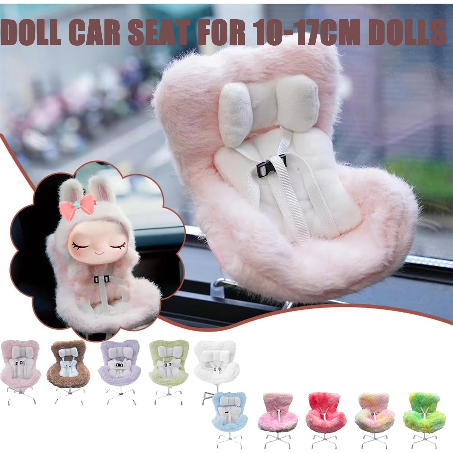 Asiento de Coche para Muñecas Genérico Azul 10-17 cm