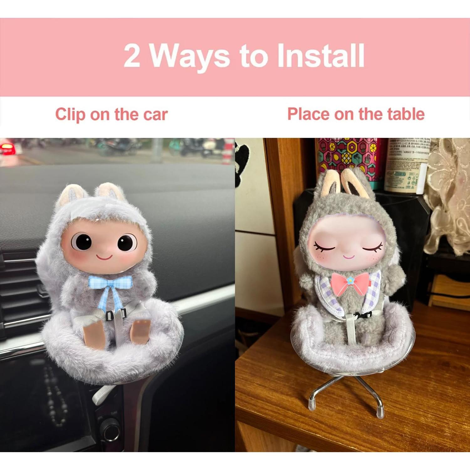 Asiento de Coche para Muñecas Genérico Azul 10-17 cm