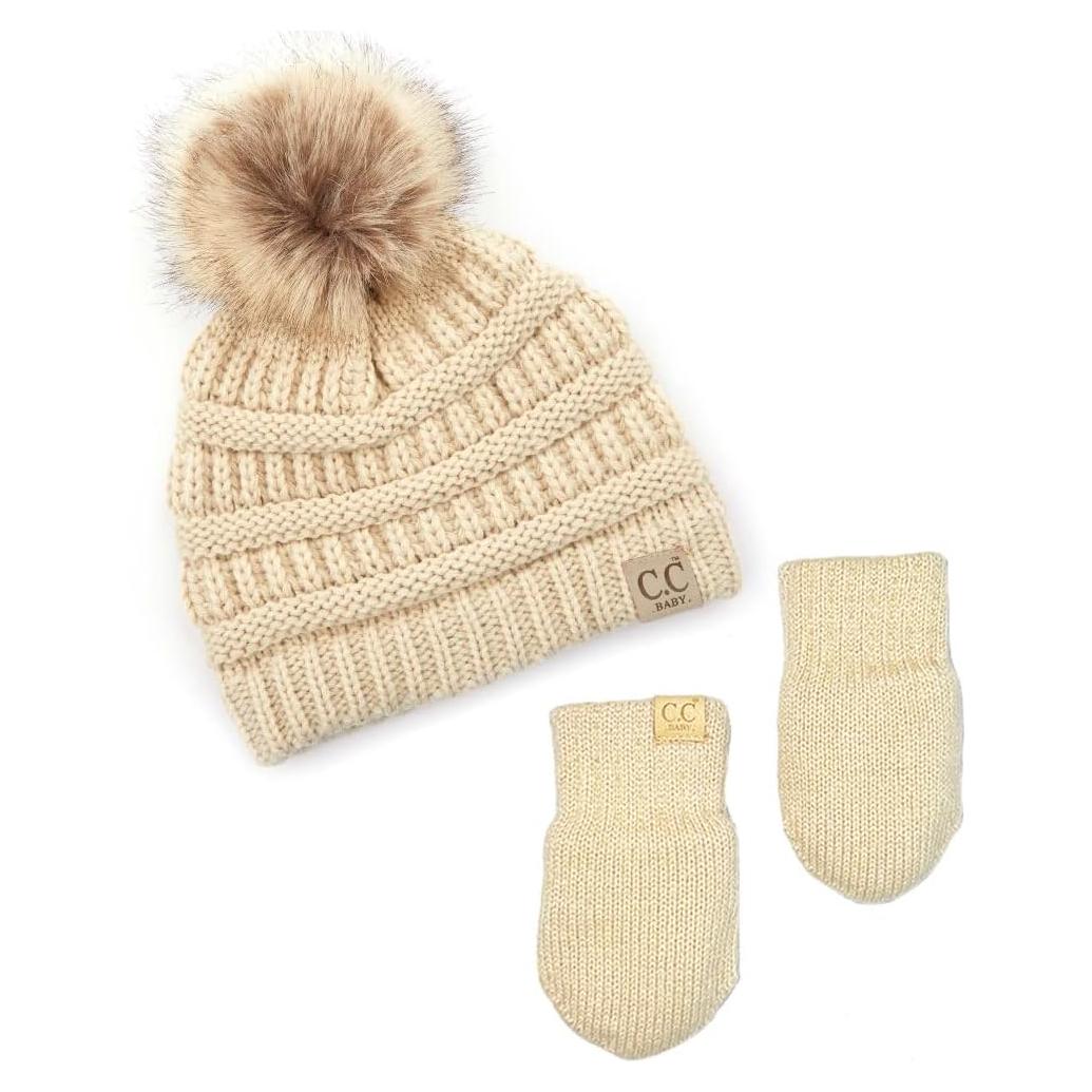Conjunto de Invierno Bebé Funky Junque Gorro y Mitones 0-9 Meses