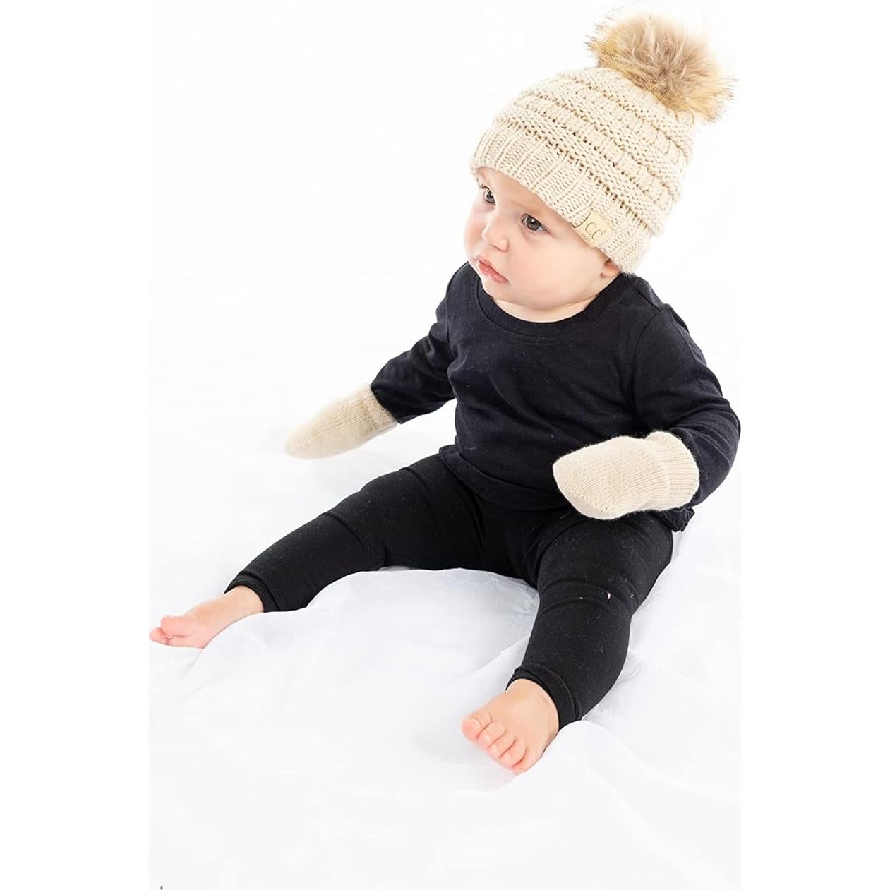 Conjunto de Invierno Bebé Funky Junque Gorro y Mitones 0-9 Meses