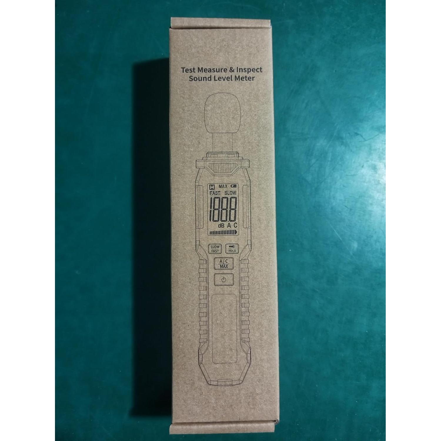 Medidor de Decibelios Mastfuyi FY8837 30-130 dB Digital Portátil