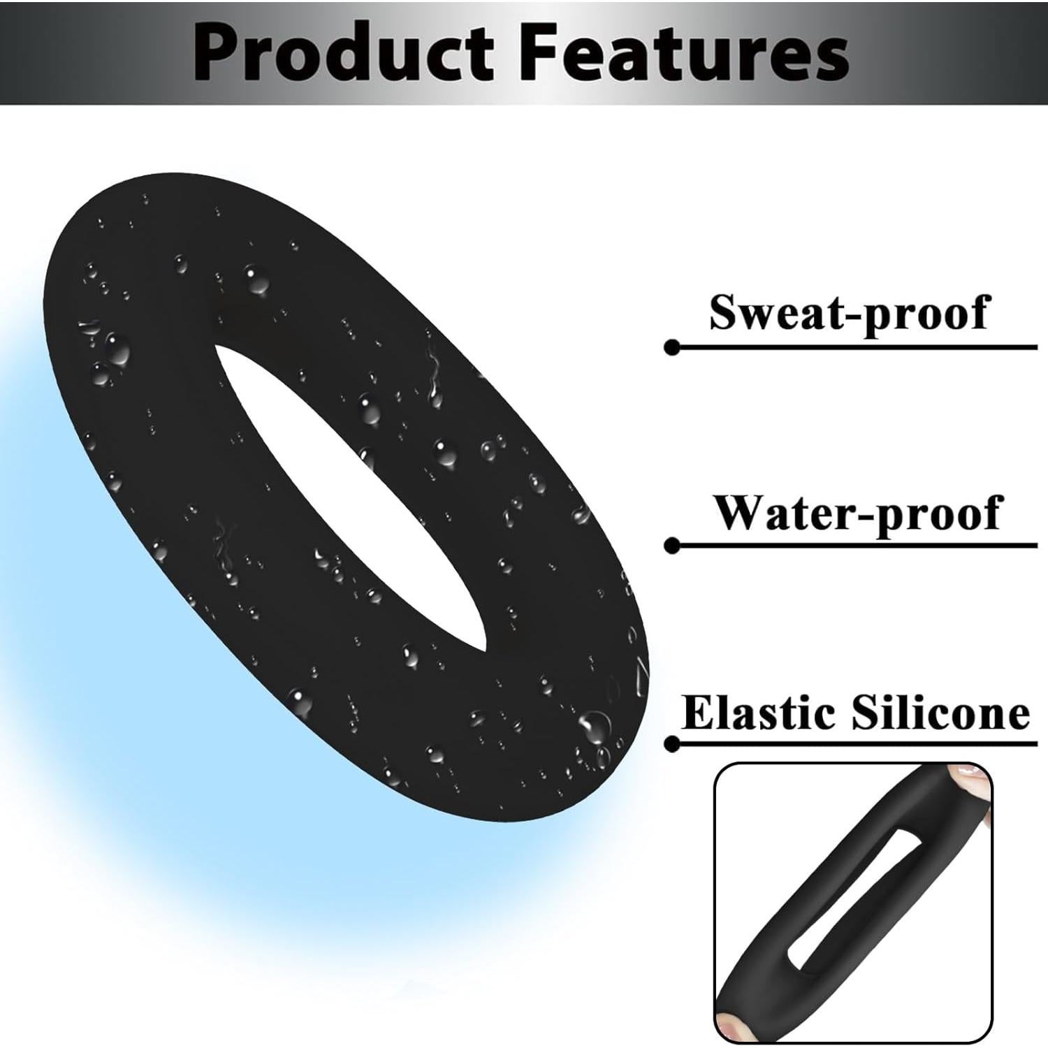 Funda de Silicona Adhiper para Auriculares Sony WH-1000XM6 - Negro