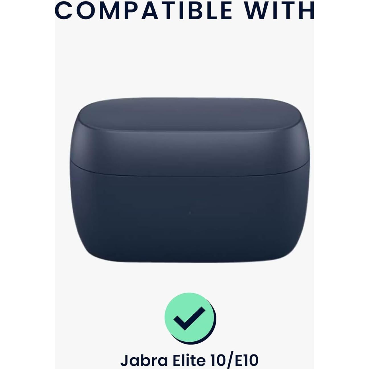 Funda de Silicona kwmobile para Jabra Elite 10/E10 - Patrón Relieve