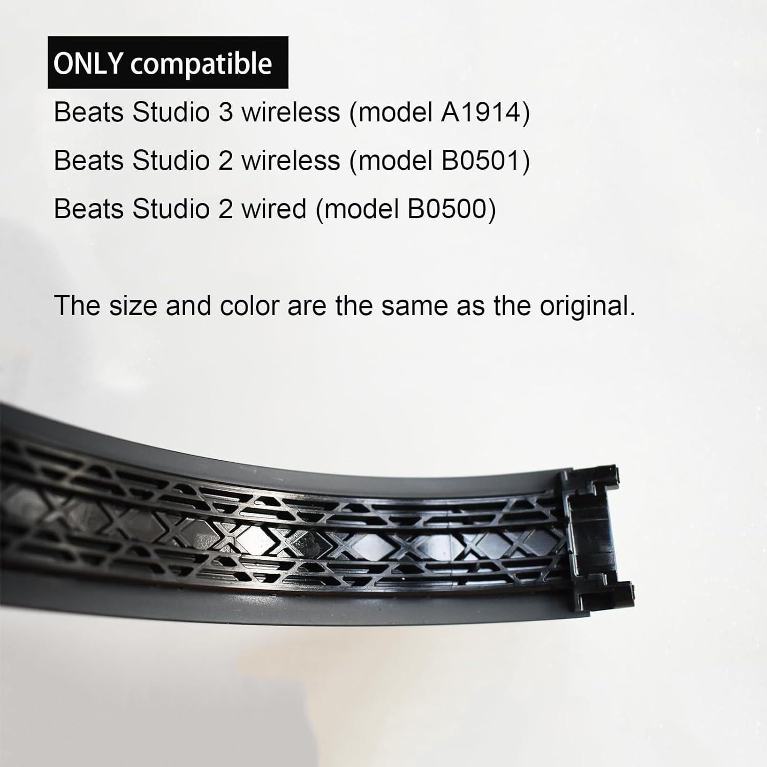 Banda de Repuesto YzccSX para Auriculares Beats Studio 3 - Gris Dorado