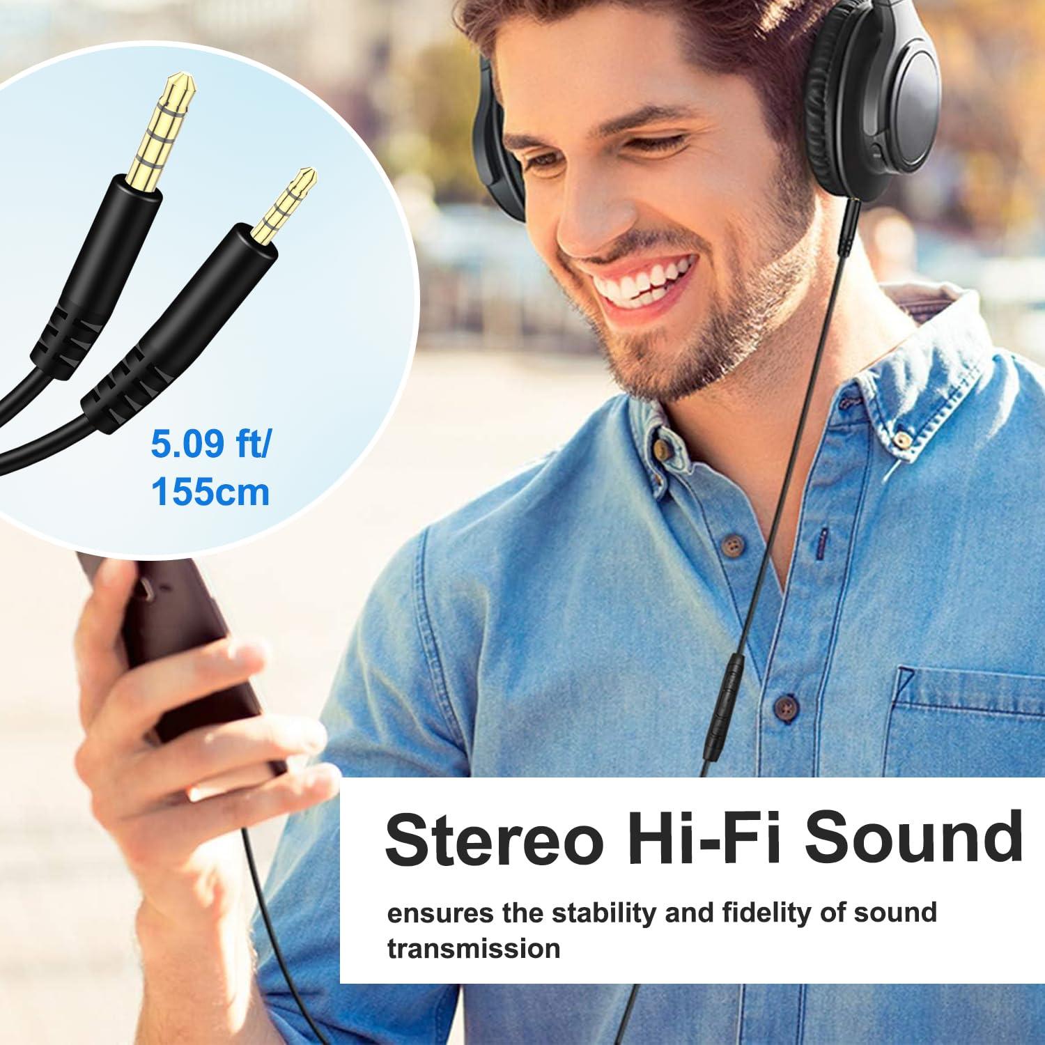 Cable de Audio Aux 3.5mm a 2.5mm Callez para Auriculares Bose y JBL