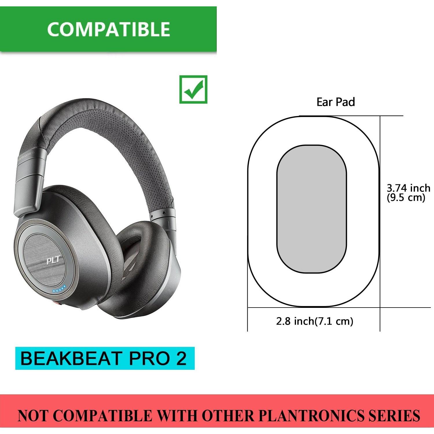 Cojines de oído JARMOR para Plantronics BackBeat Pro 2 - Marrón