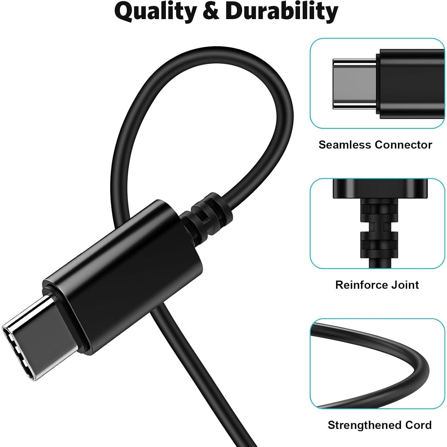 USB C Headphone,COOYA Type C Wired Earbuds Magnetic Bass Noise Canceling In-Ear Earphones+Mic for iPhone 17 16 15 Pro Max iPad 10 Pixel 9 8 for Samsung Galaxy S25 Ultra S24 S23 A16 A56 for OnePlus 13