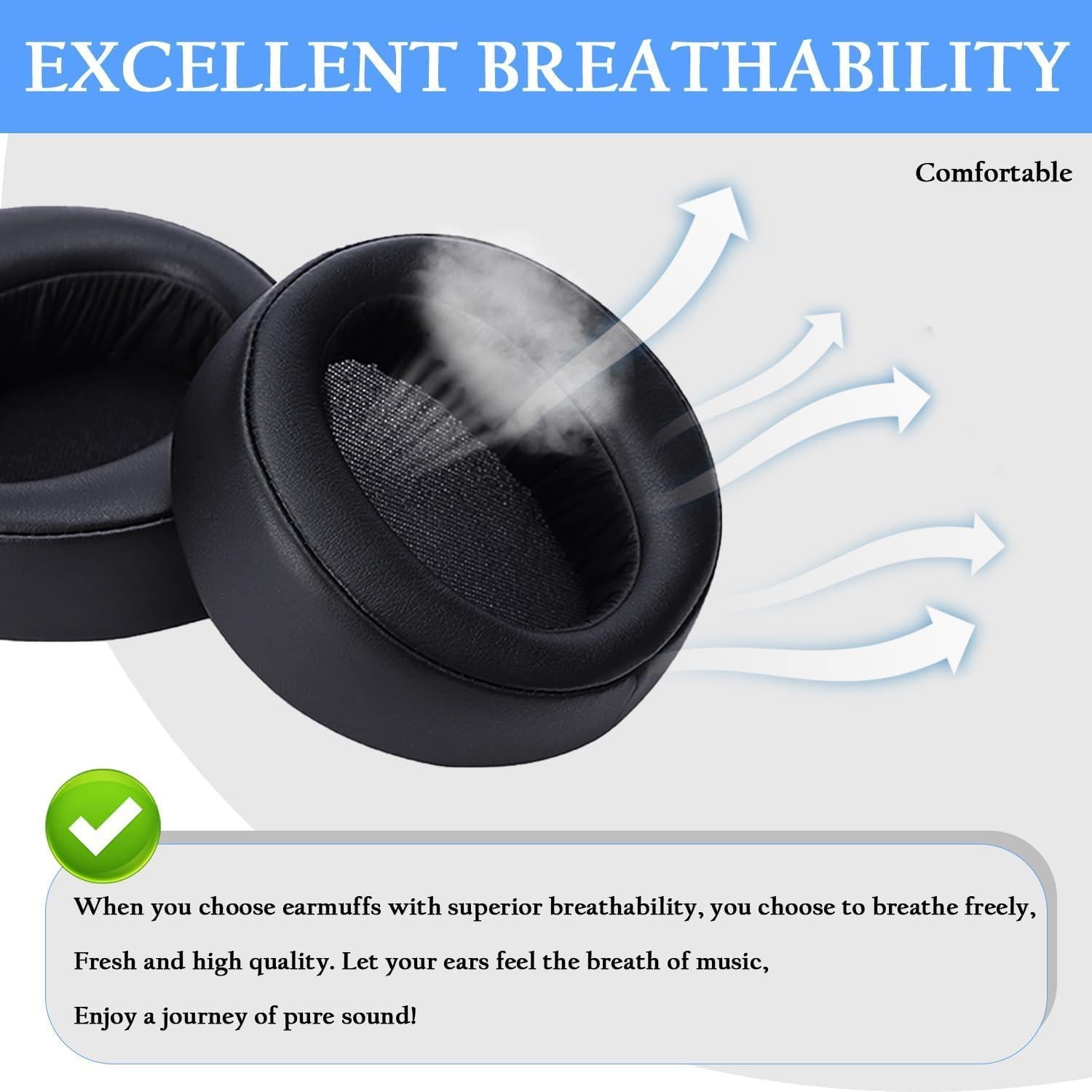 Almohadillas de Reemplazo Adhiper para Auriculares Sony MDR-XB950