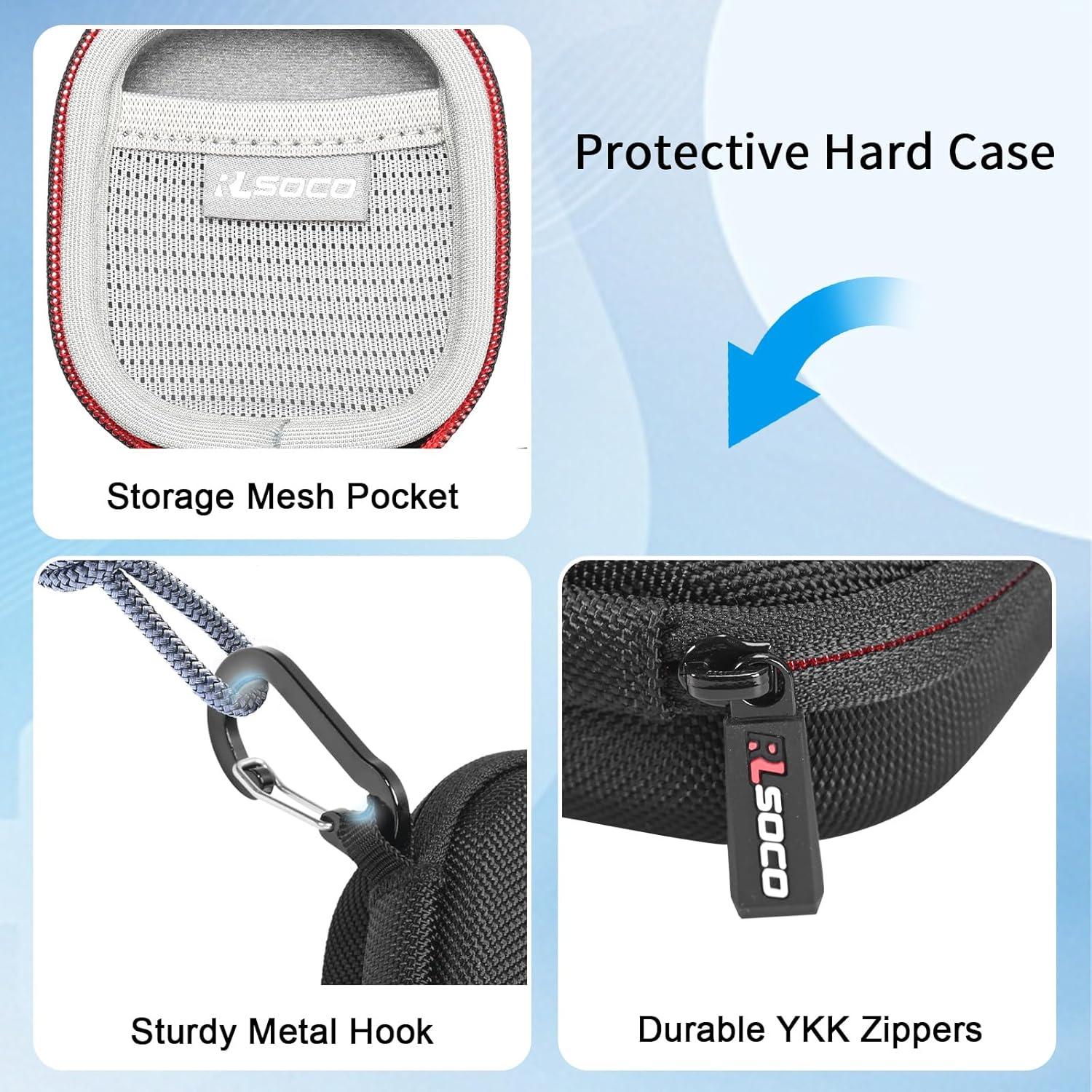 Funda Dura RLSOCO para Auriculares JBL Tour Pro 2/3 - Negro