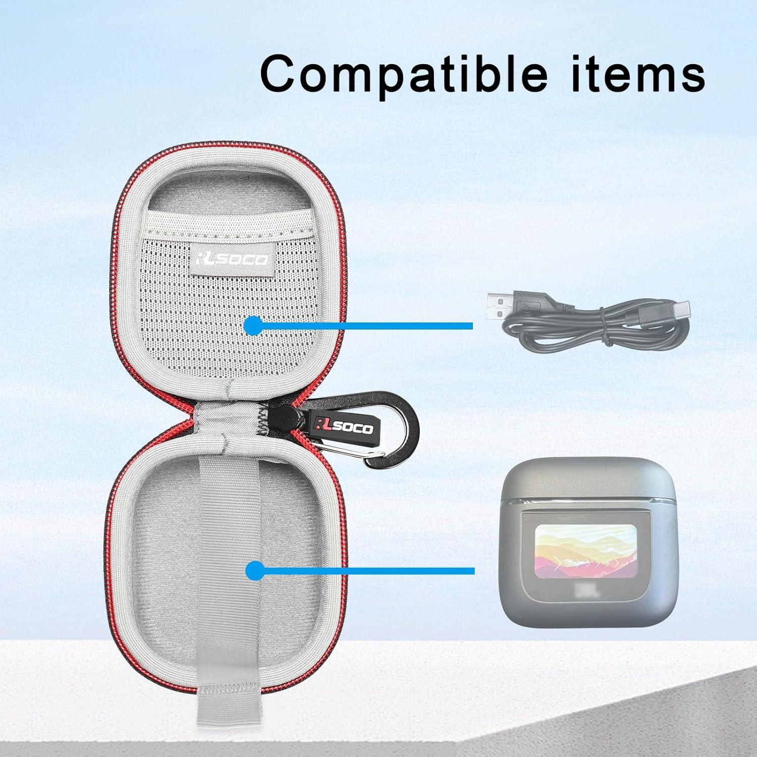 Funda Dura RLSOCO para Auriculares JBL Tour Pro 2/3 - Negro