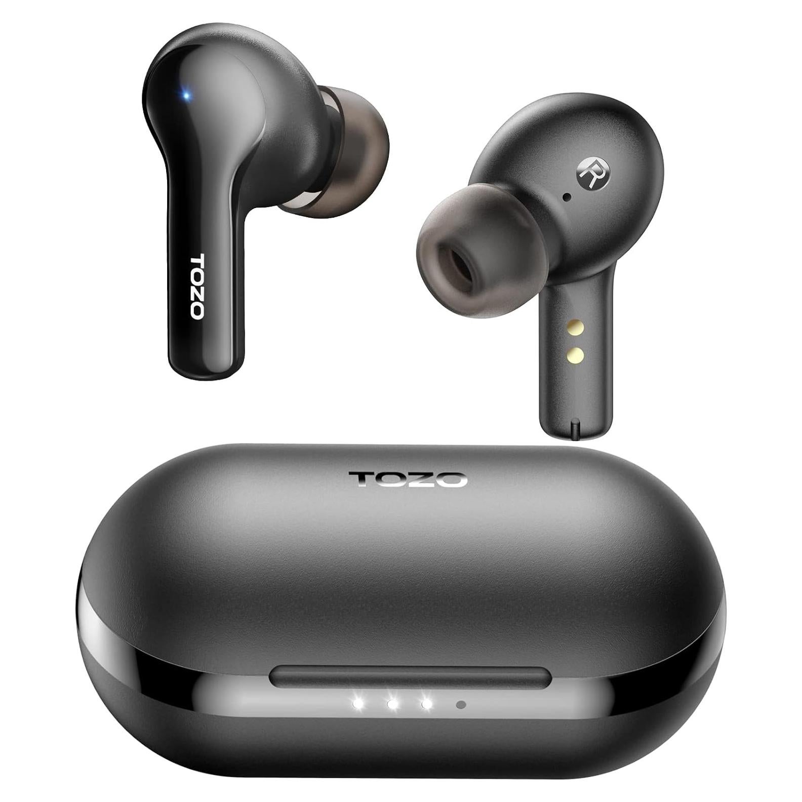 Auriculares Inalámbricos TOZO A2 Bluetooth 5.3 IPX5 Negro