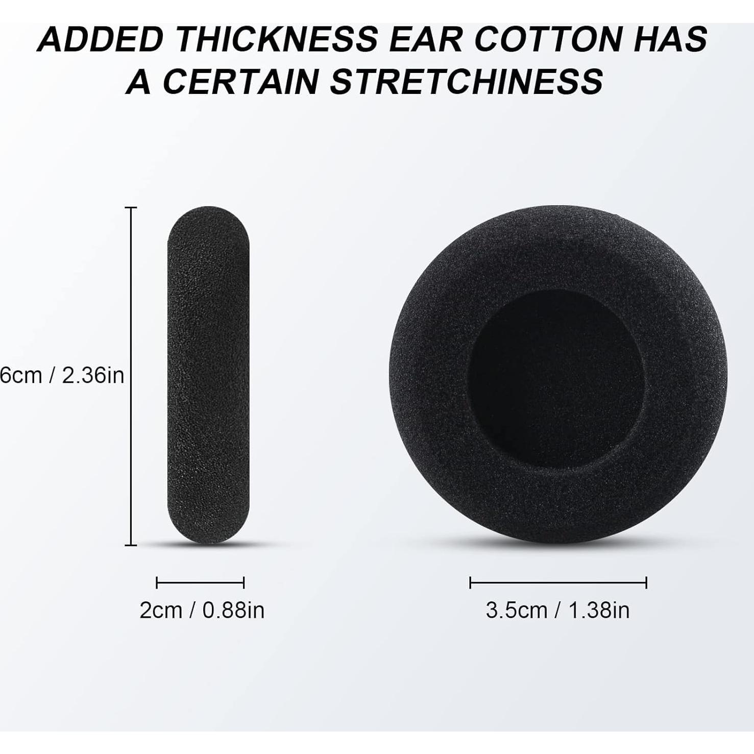 GVOEARS Replacement Earpads for Koss Portapro Headphones, Ear Cushions Compatible with Koss KPH40 / Koss KSC35 / KTXPRO1 / KSC11 / KSC17 / KSC75 (Black)
