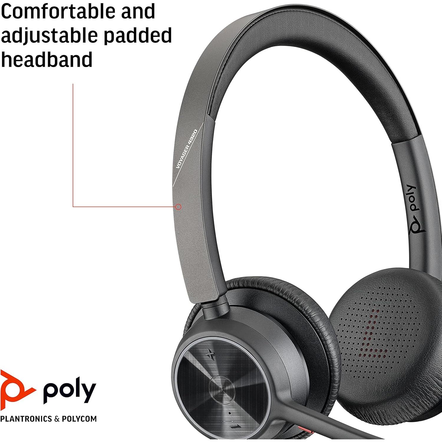 Auriculares Inalámbricos Poly Voyager 4320 UC Bluetooth 5.2