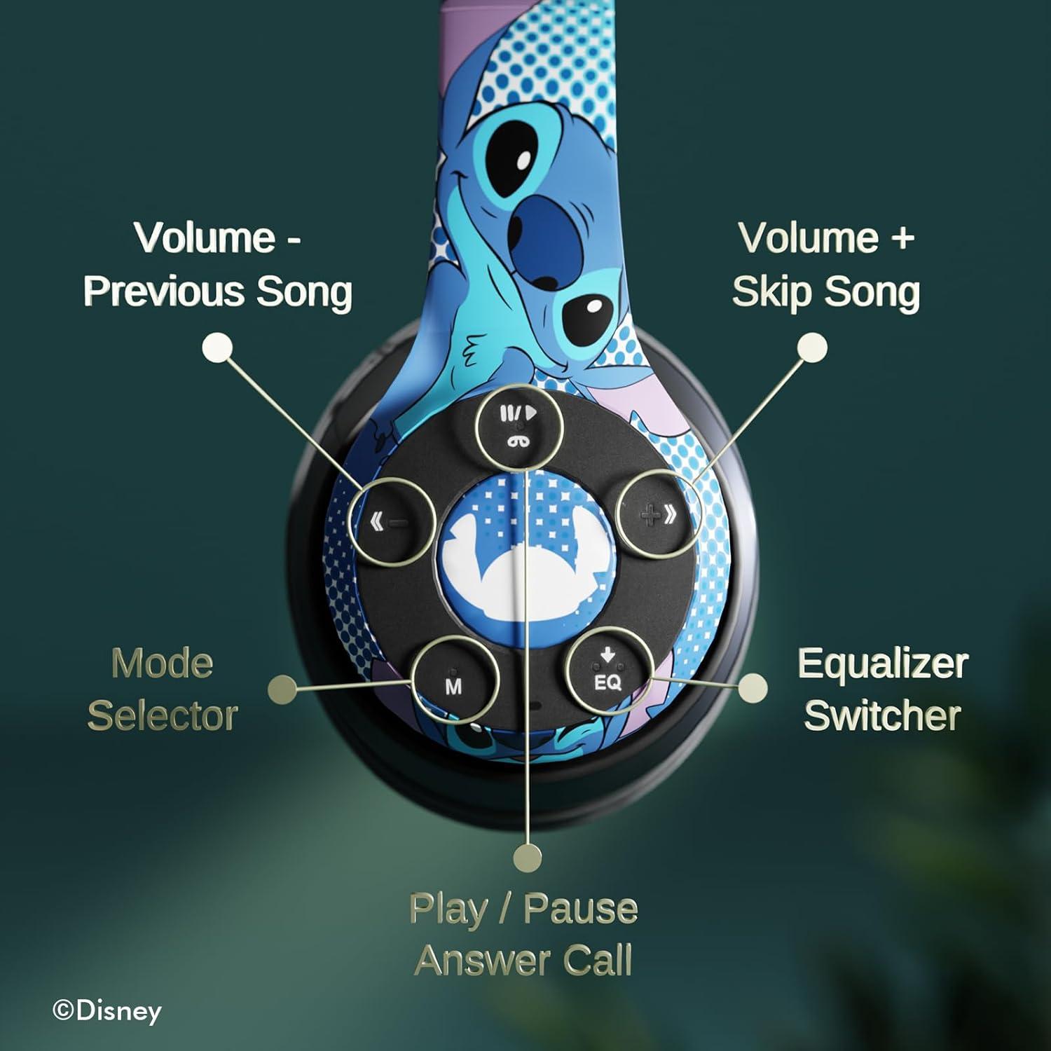 Auriculares Bluetooth iJoy Lilo y Stitch Plegables con Micrófono