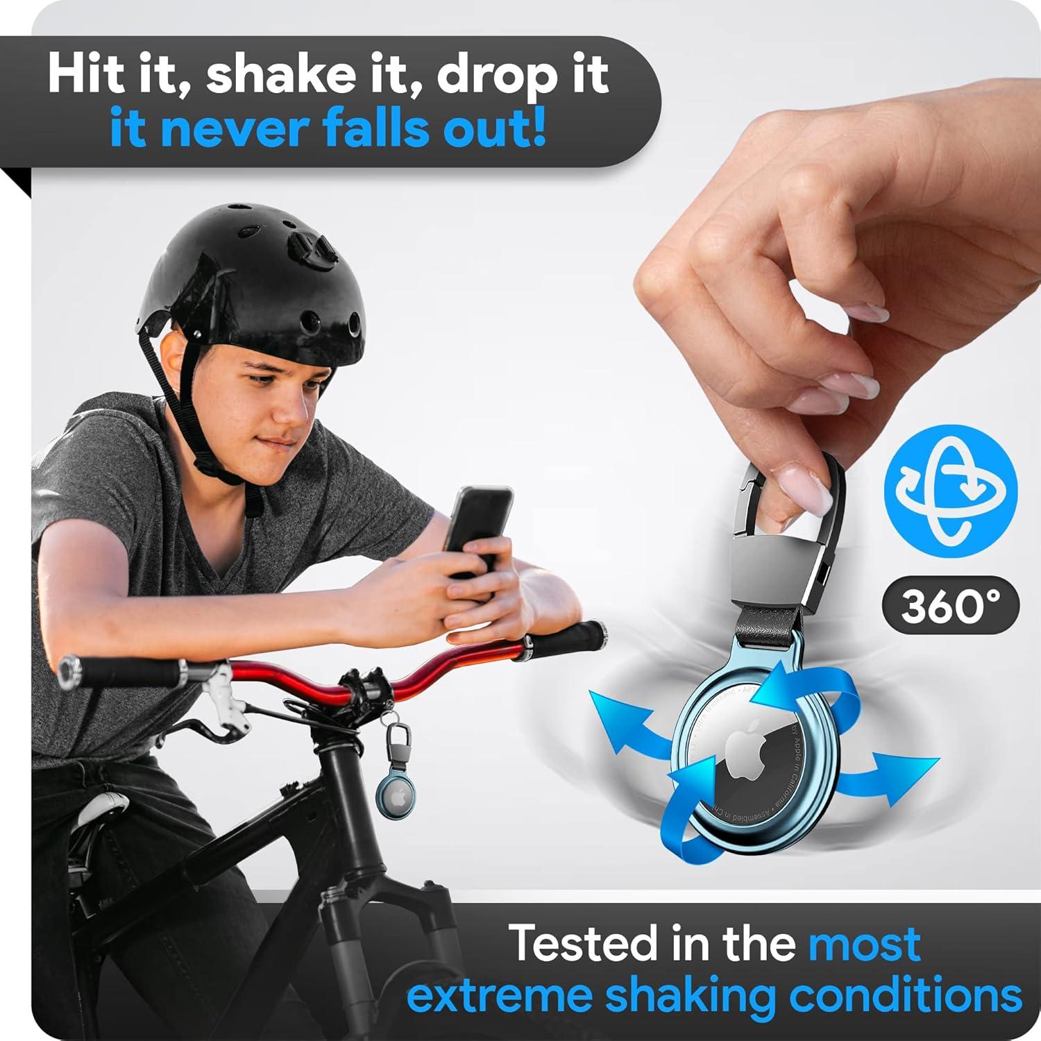 Funda Protectora Aluminio Empire para Apple Airtag - Azul