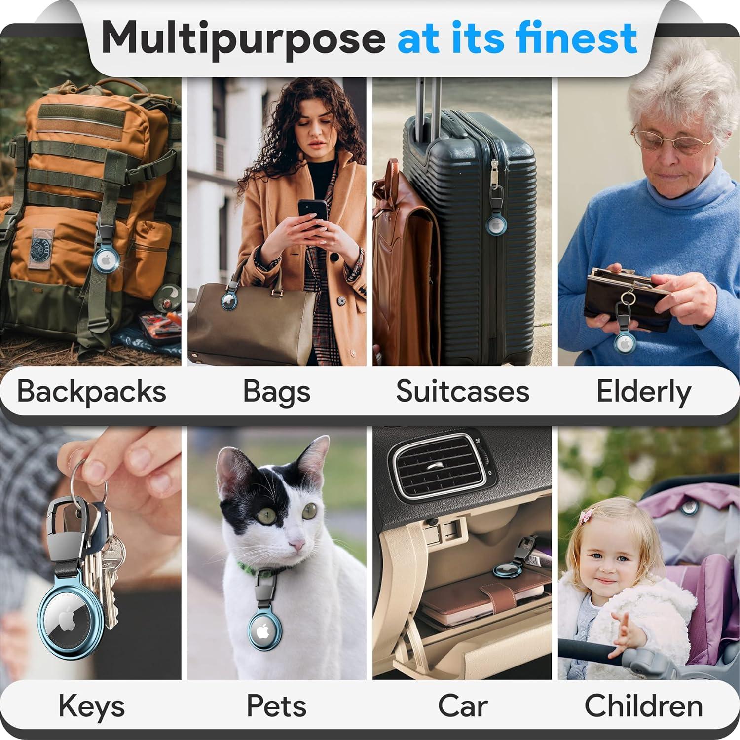 Funda Protectora Aluminio Empire para Apple Airtag - Azul