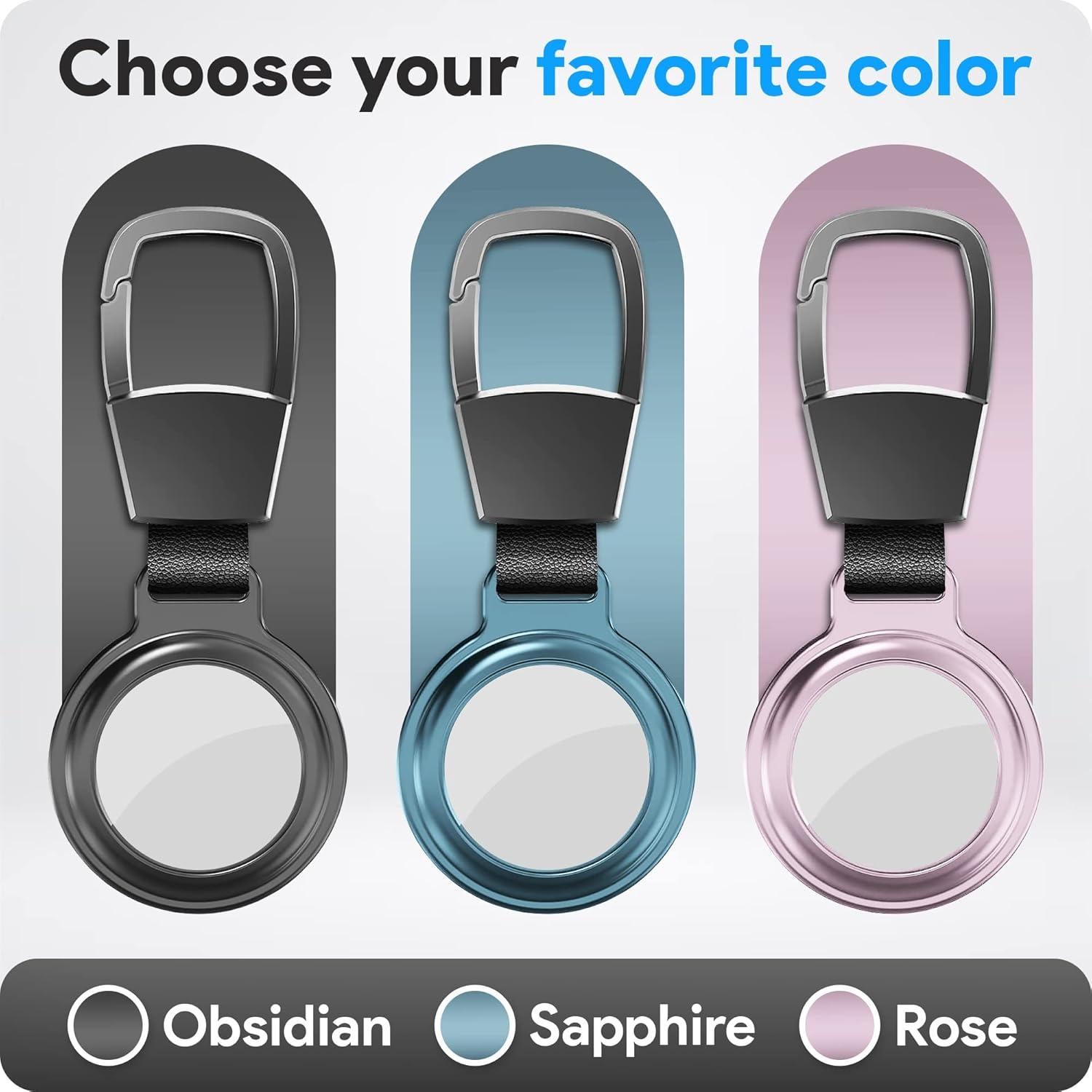 Funda Protectora Aluminio Empire para Apple Airtag - Azul