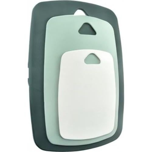 Juego de 3 Tablas de Cortar Plástico BALMYSPACE Verde