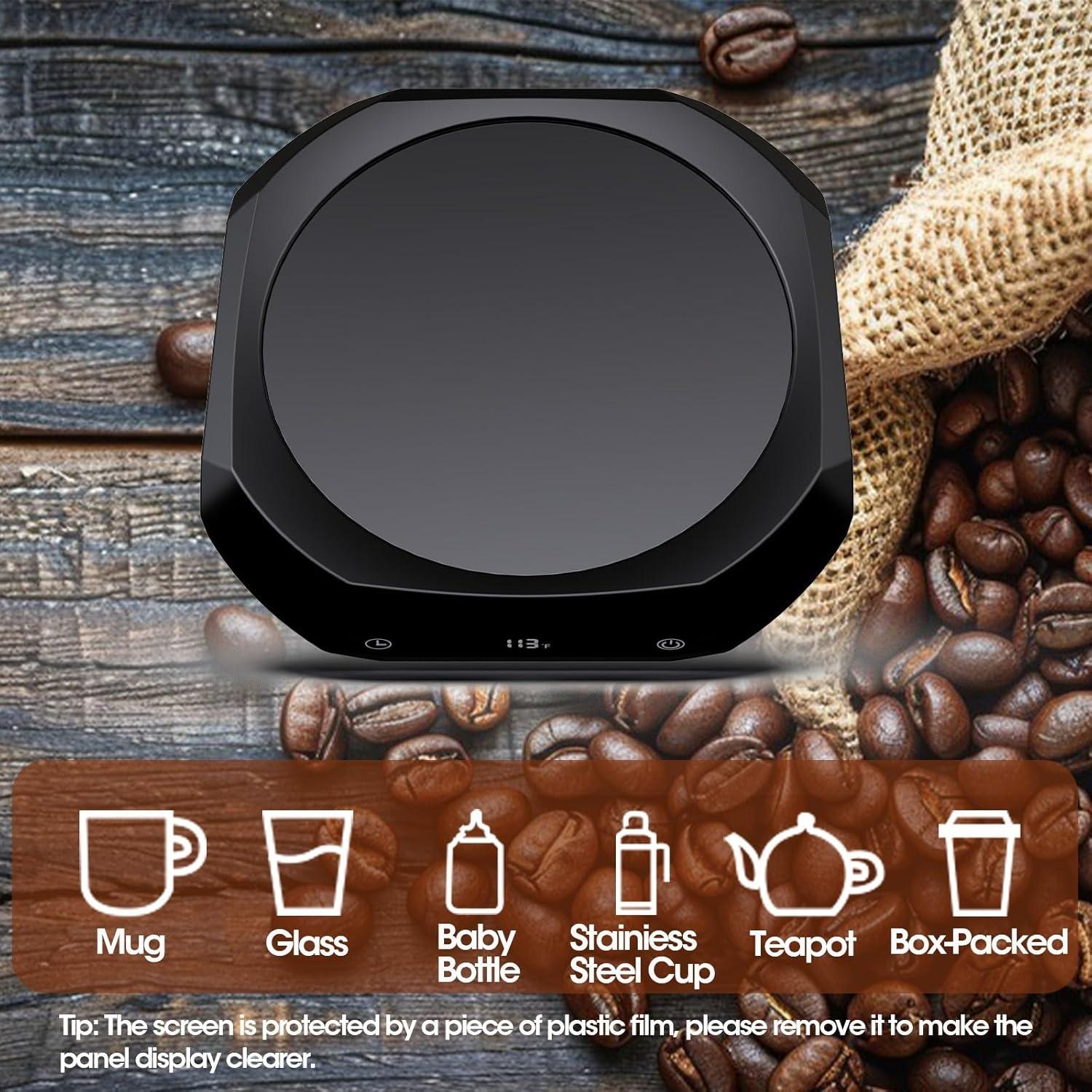 Calentador de Tazas Inteligente MXMZHXU 40W Negro con Temporizador