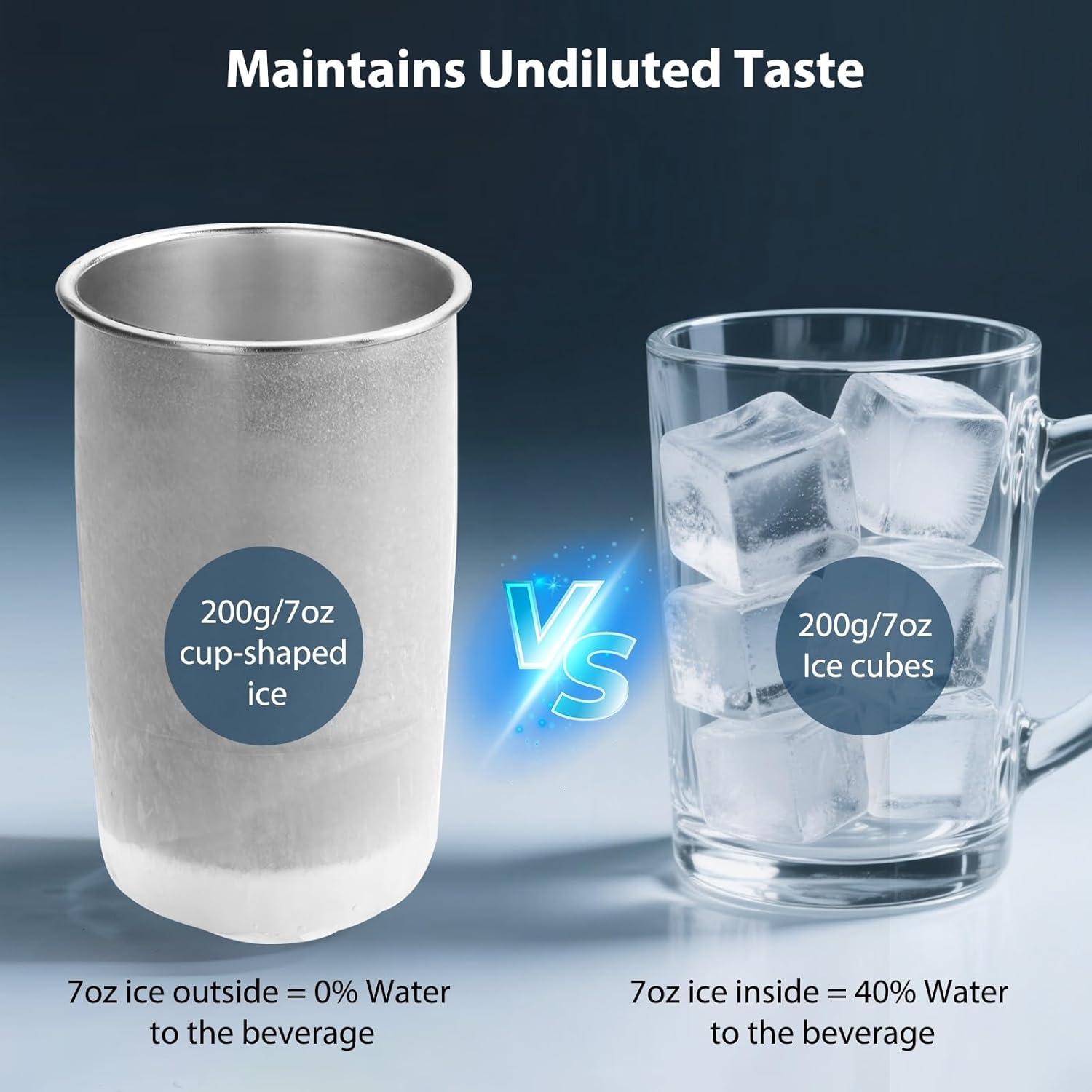 Taza de Café Helado UZG 16oz Doble Pared Aislada Negra