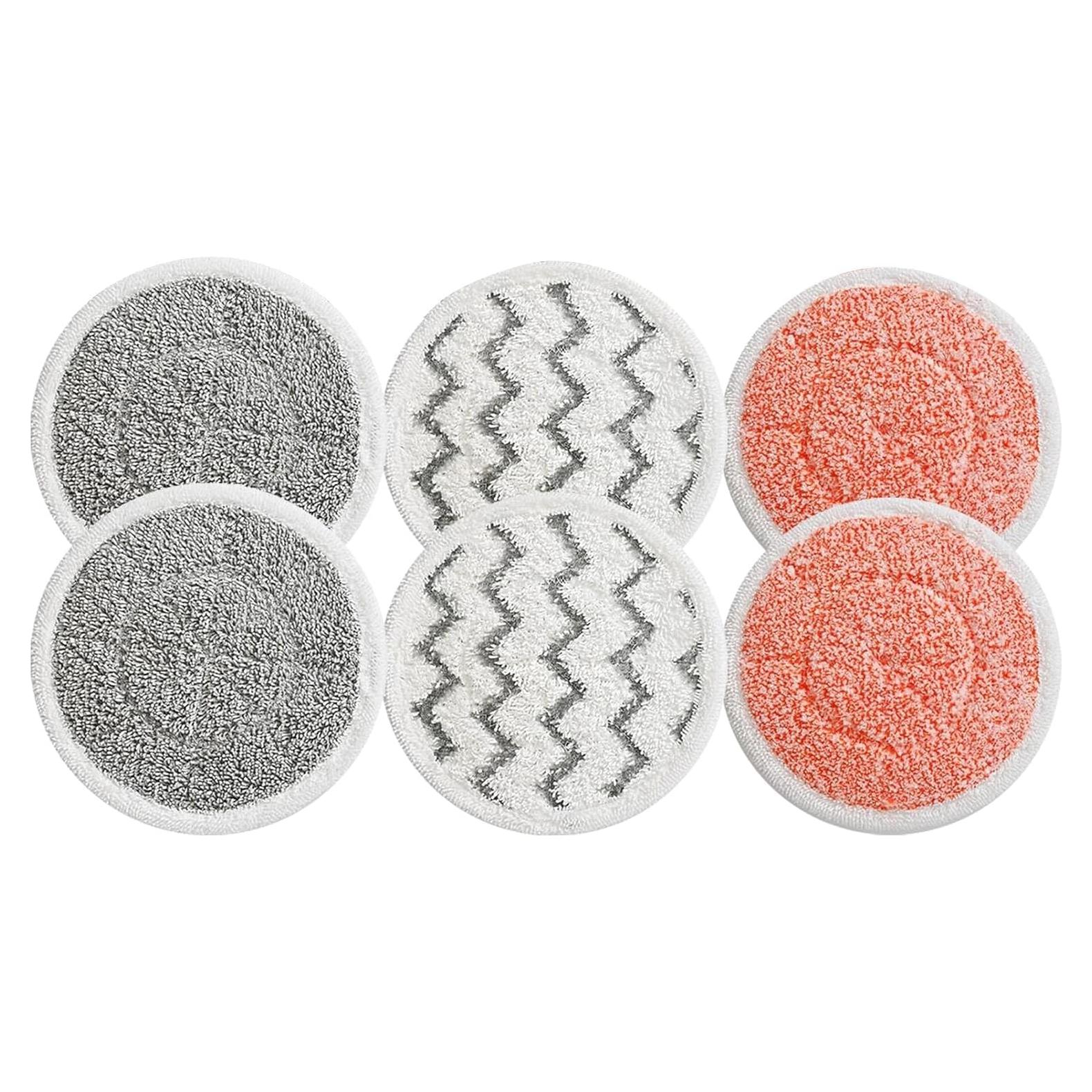 6 Almohadillas de Reemplazo Bissell SpinWave 3897A/3712 Microfibra