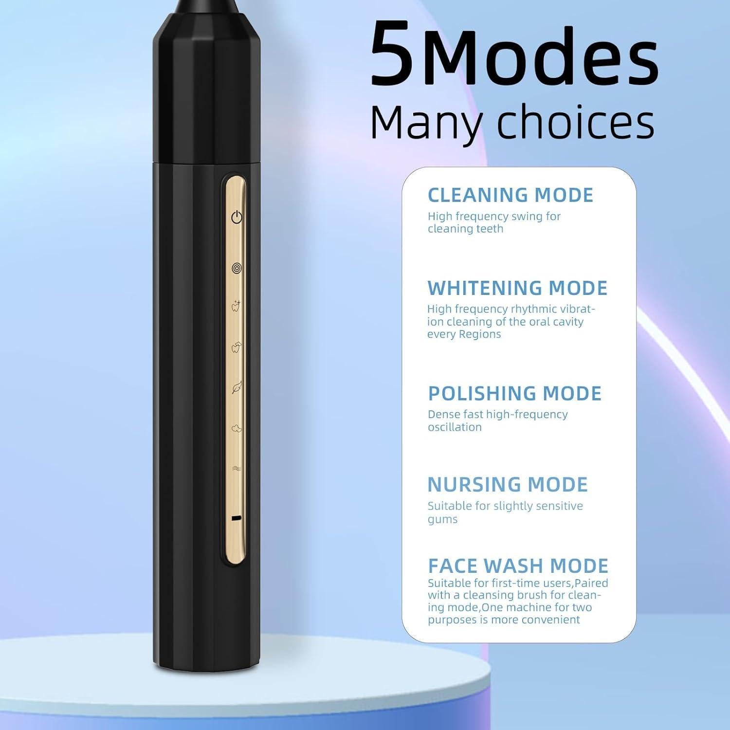 Cepillo de Dientes Eléctrico Fairir Sonic IPX8 con 10 Cabezas