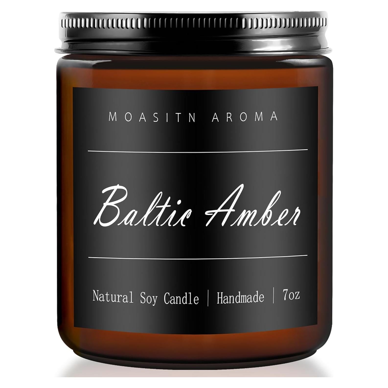 Vela Aromatizada de Soja MOASITN Ámbar Báltico 198g