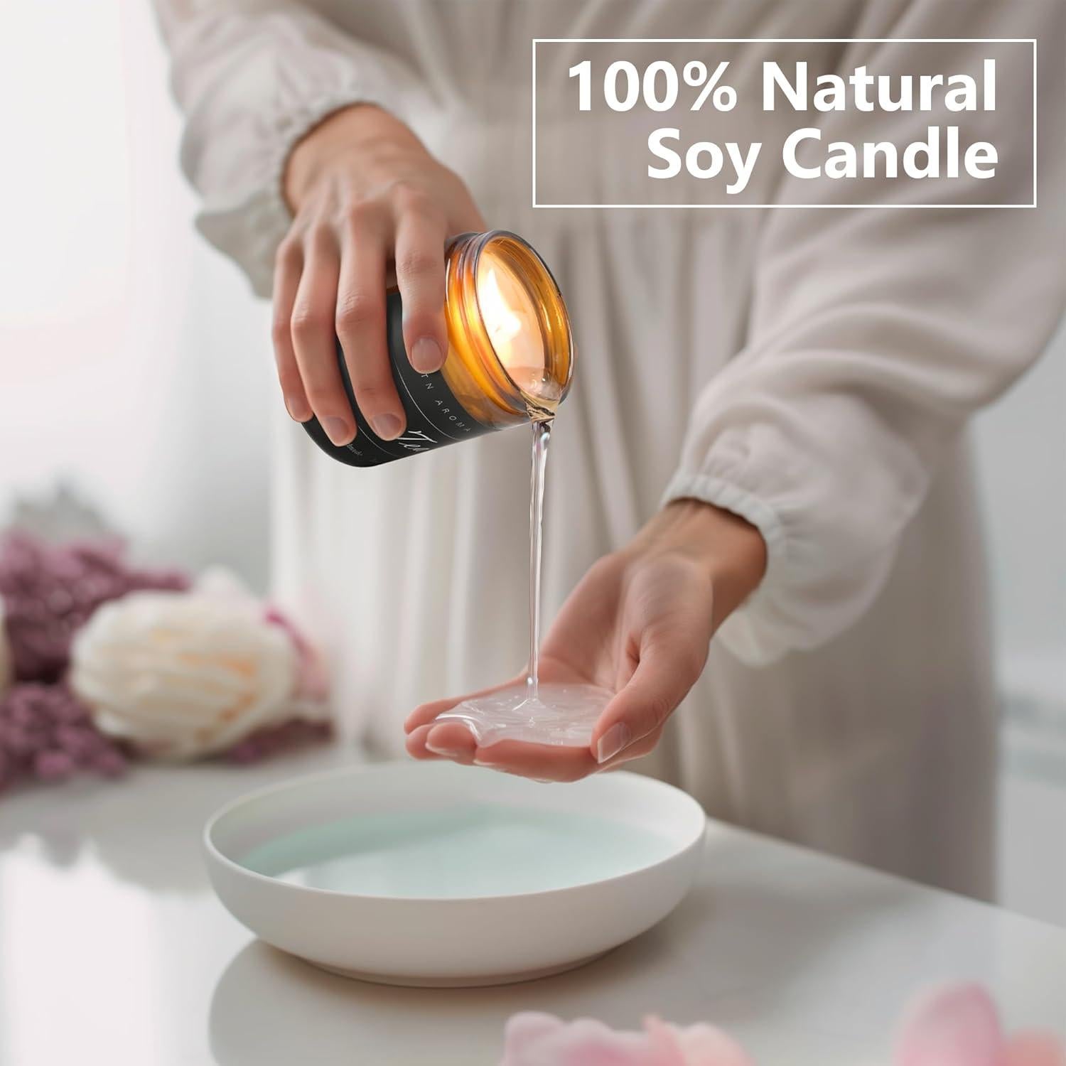 Vela Aromatizada de Soja MOASITN Ámbar Báltico 198g