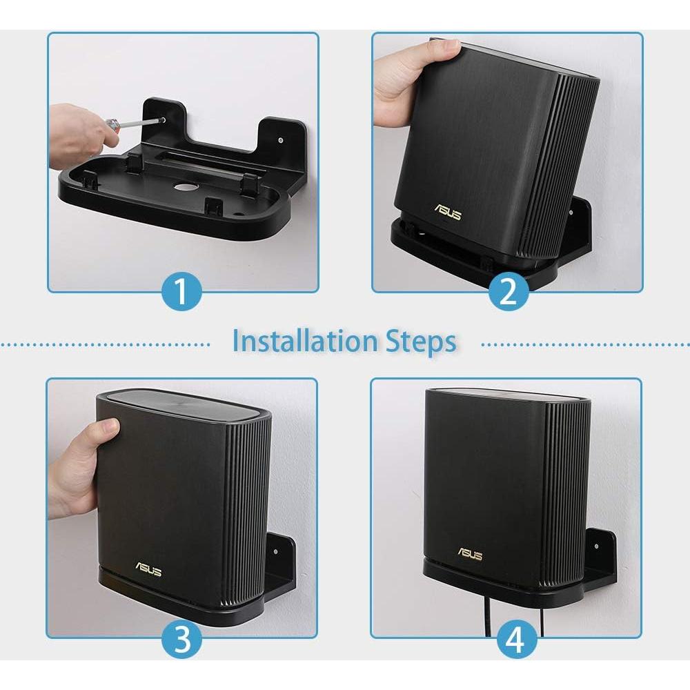 Soporte de Pared para ASUS ZenWiFi AX AC - VOMENC - Negro