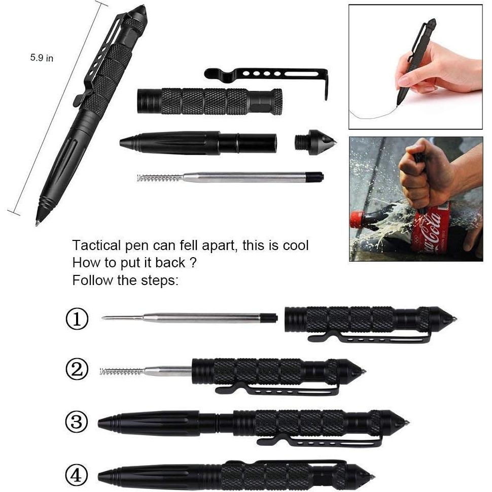 Kit de Supervivencia JINAGER con Linterna y Silbato