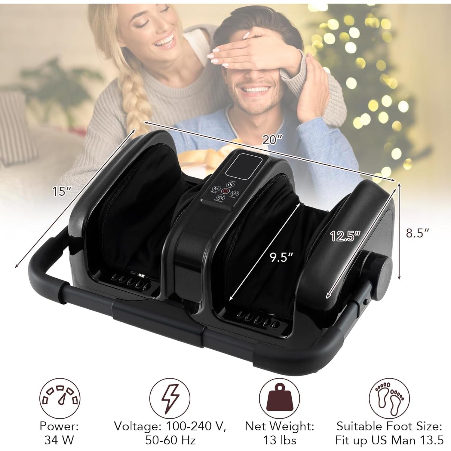 Masajeador de pies ARLIME con calor y shiatsu 50.8x31.8cm