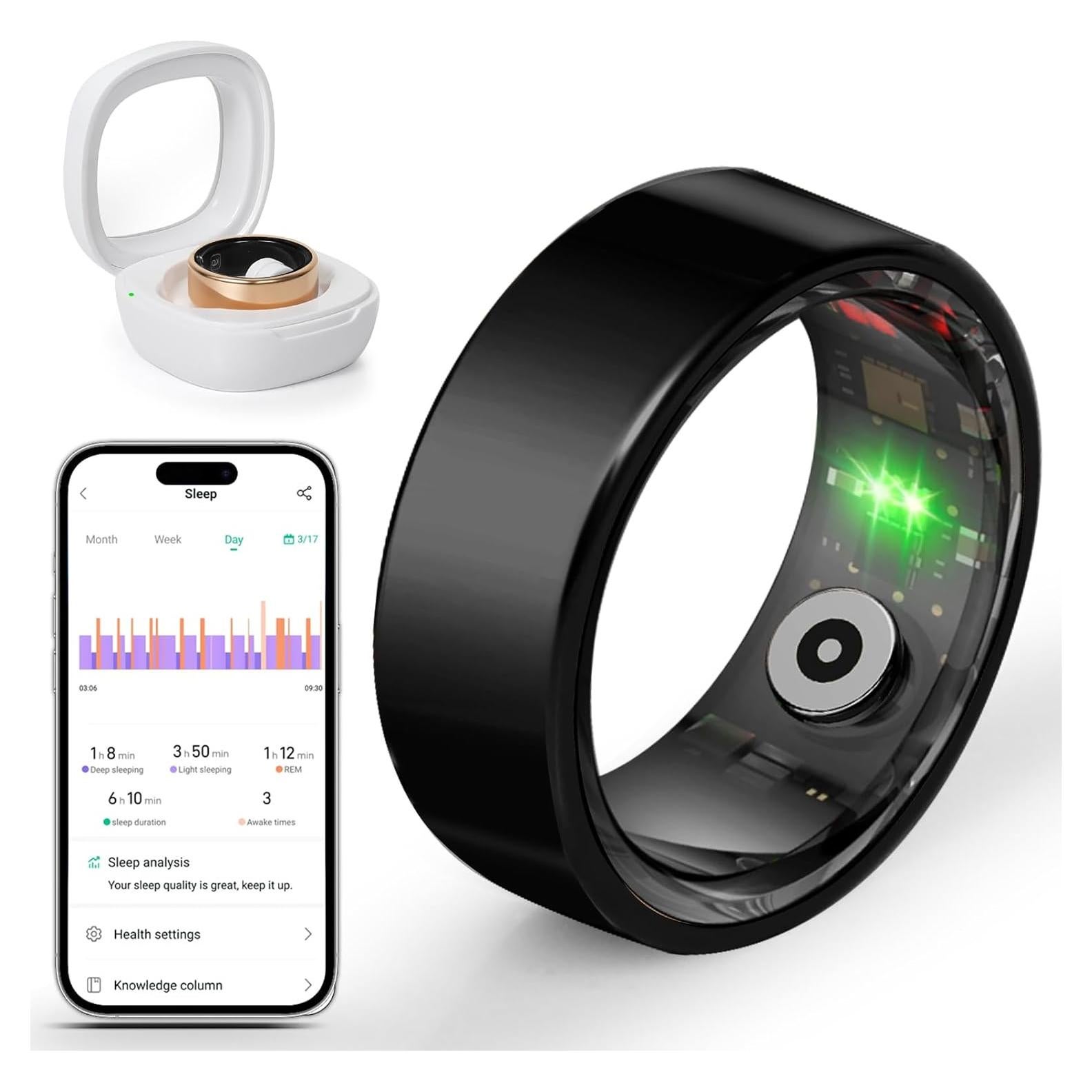 Anillo Inteligente BANGALORE VR11 para Hombres y Mujeres - Monitoreo de Salud y Actividad