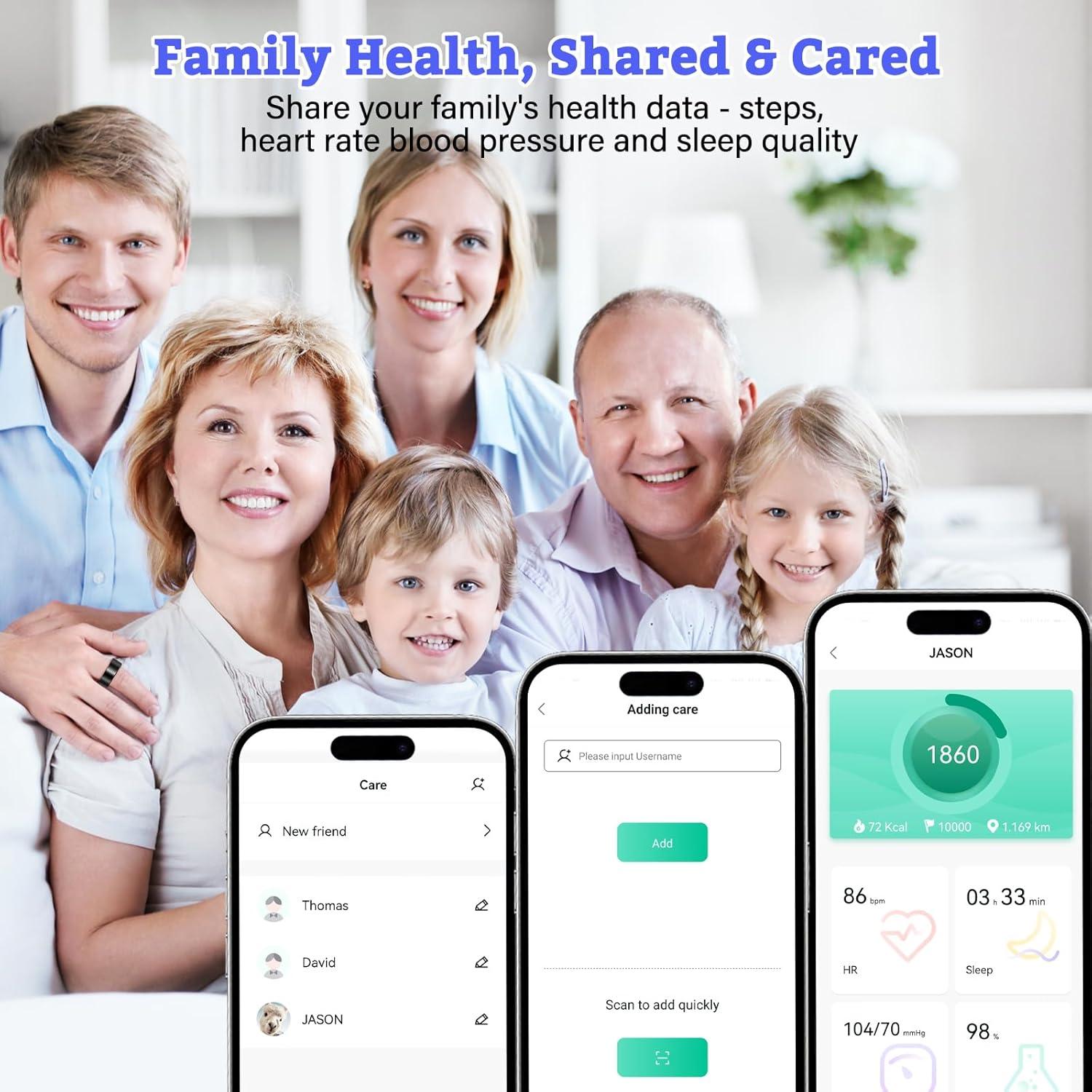 Anillo Inteligente BANGALORE VR11 para Hombres y Mujeres - Monitoreo de Salud y Actividad