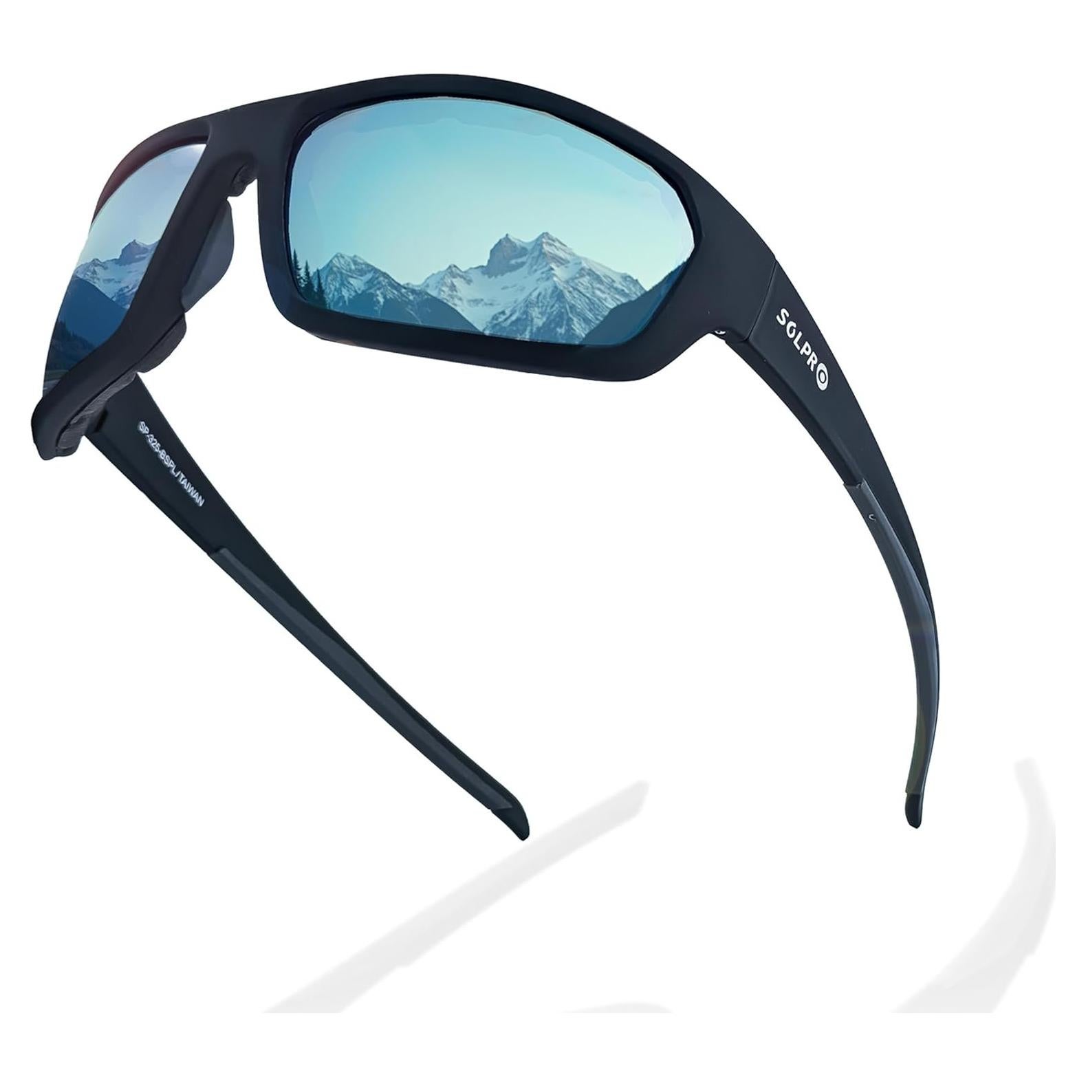 Gafas de Motocicleta Polarizadas TR90 UV400 Unisex Azul