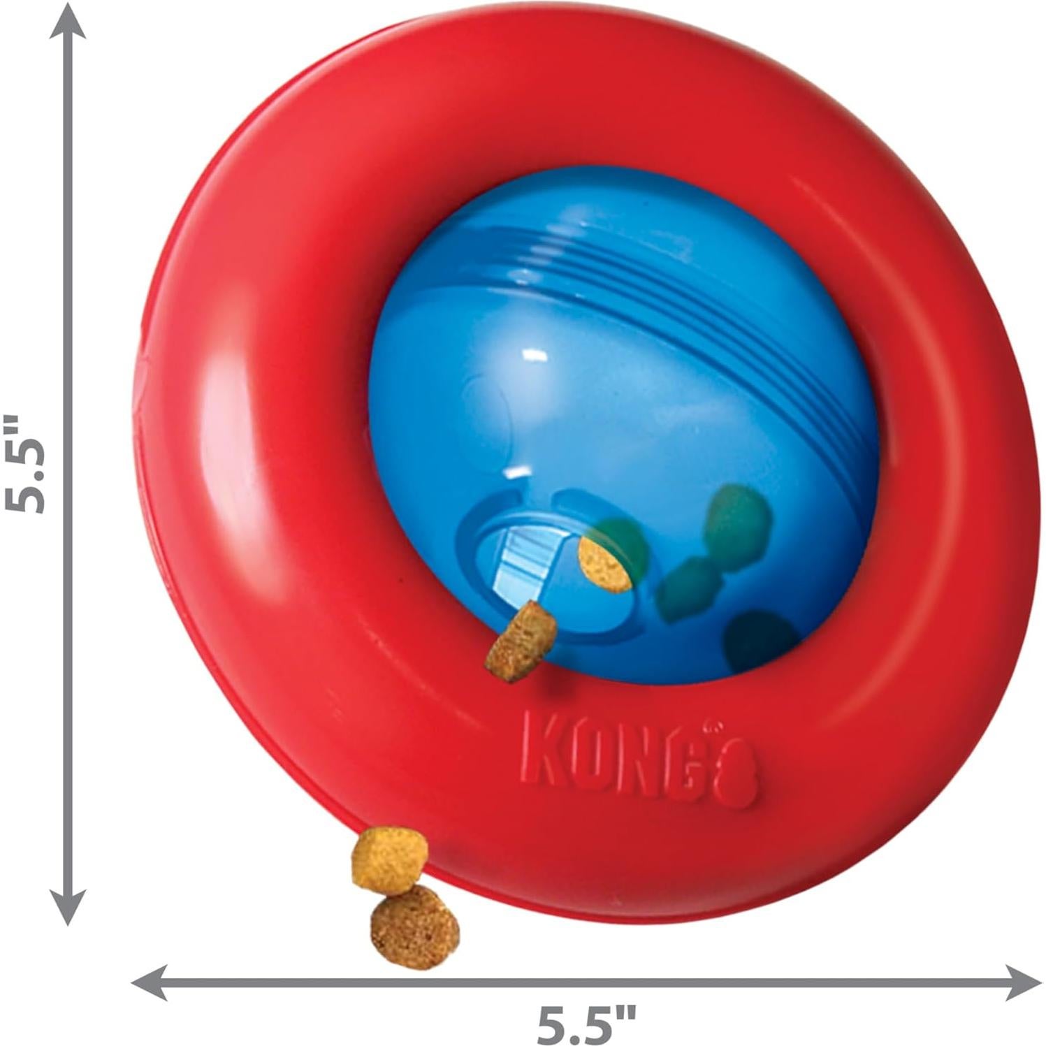 KONG Gyro - Juguete Interactivo para Perros Pequeños 12.7cm