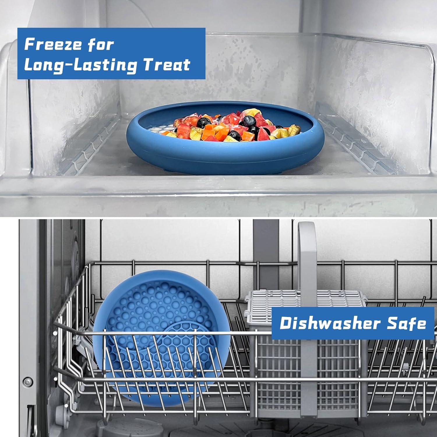 Tazón Antideslizante para Perros ZOURYNUA 20cm Azul Grande