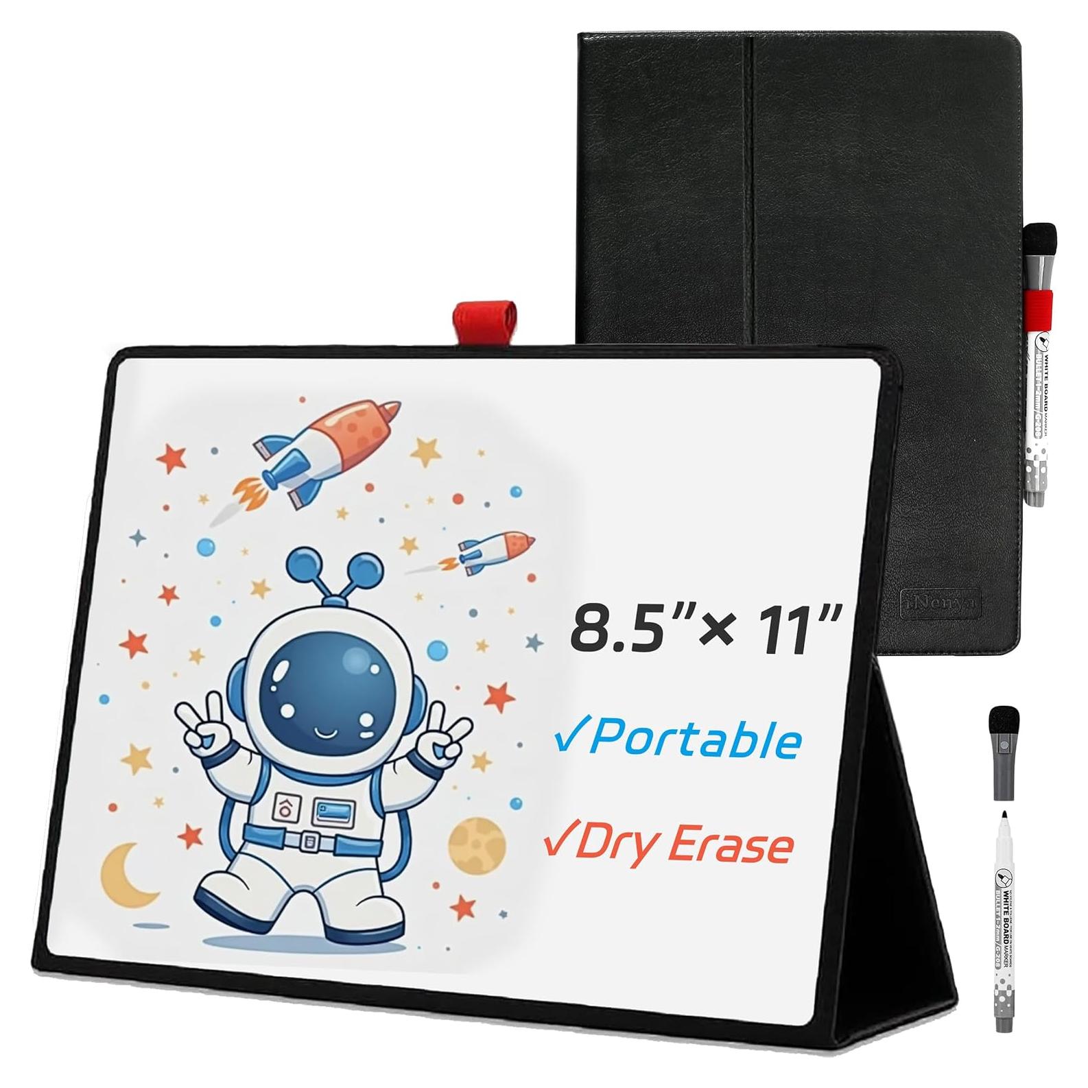 Pizarra Blanca Portátil iNenya 21.6x27.9 cm Borrado Seco