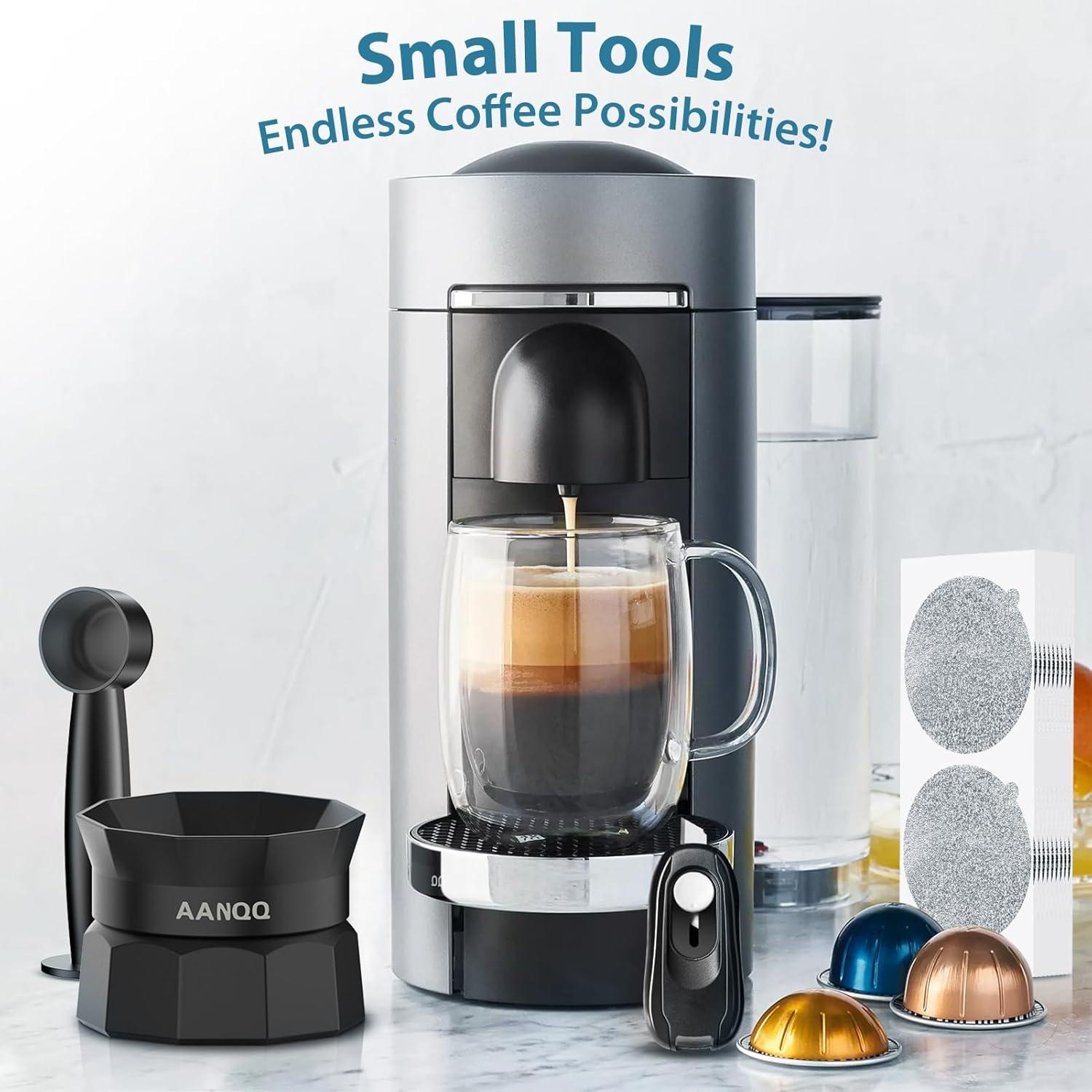 Kit de Cápsulas Reutilizables AANQQ para Nespresso Vertuo