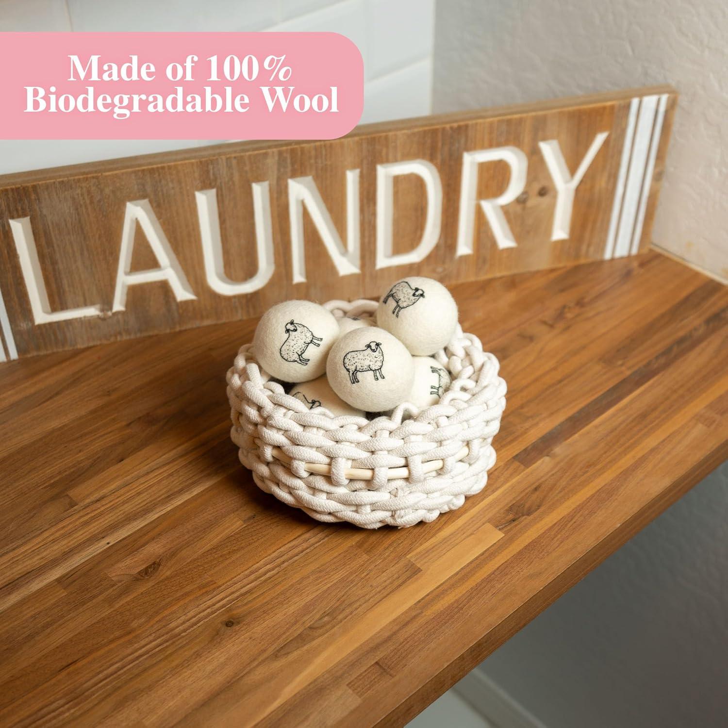 Bolas de Secado de Lana Ms Wool - 4 XL con Aroma a Lavanda