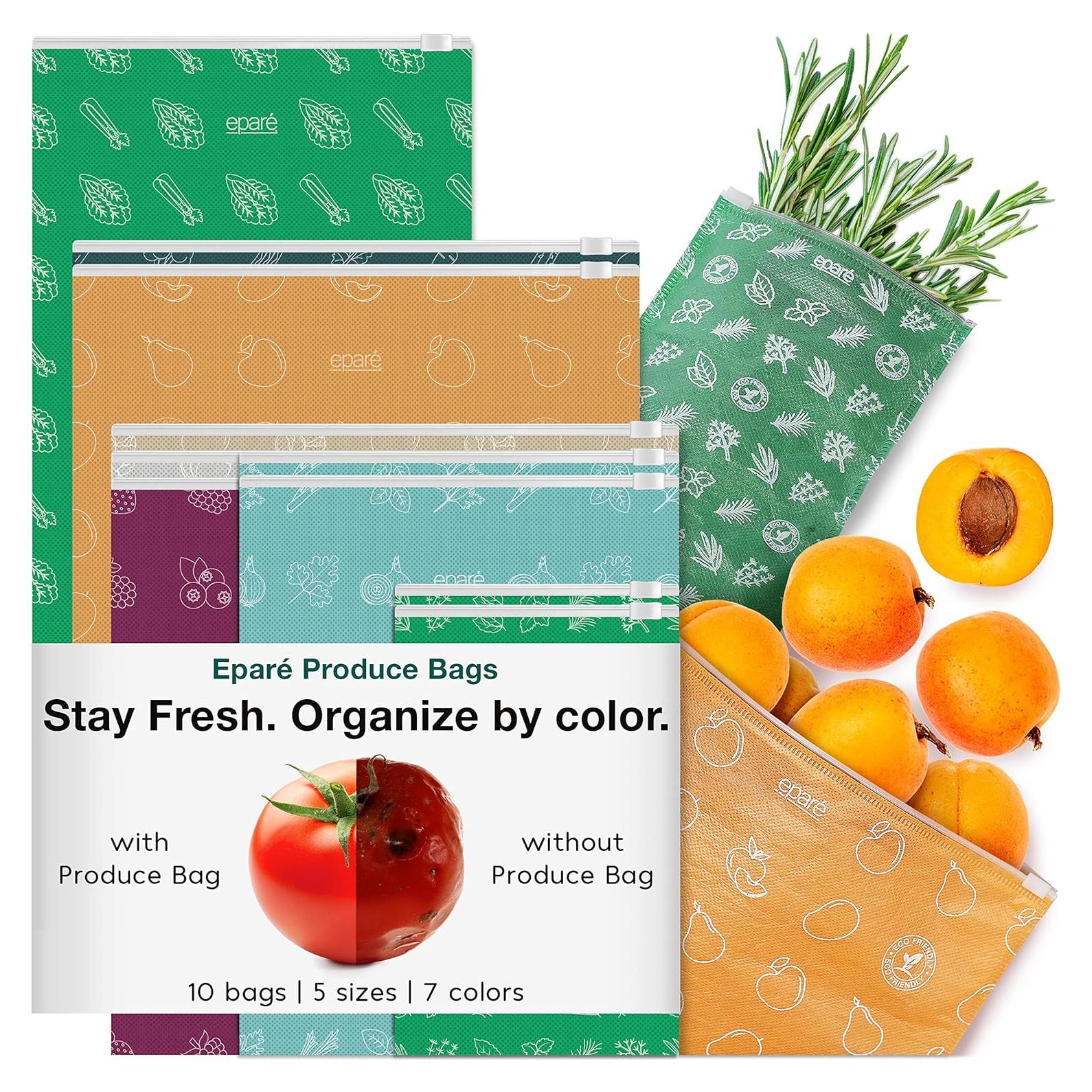 Bolsas Reutilizables Eparé para Verduras y Frutas - Set de 10