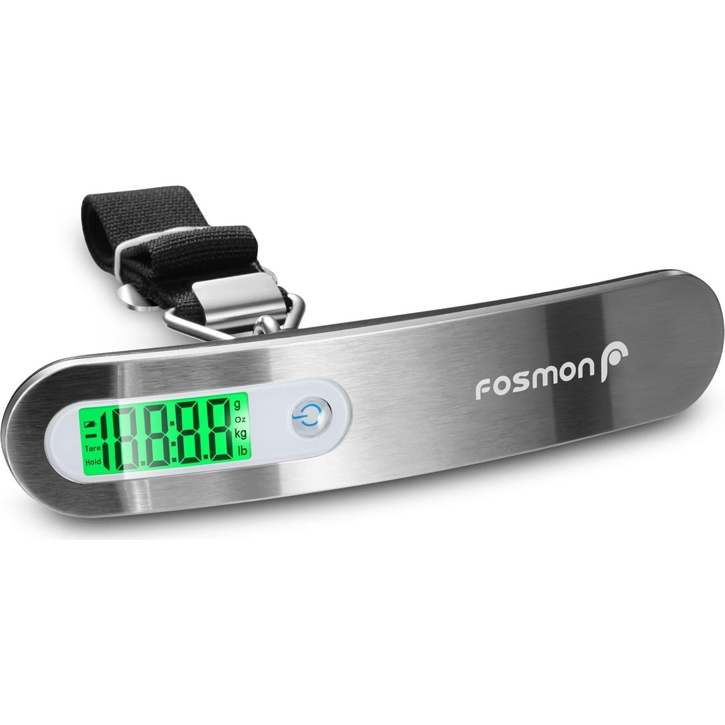 Báscula Digital de Equipaje Fosmon 50 kg Pantalla LCD Retroiluminada