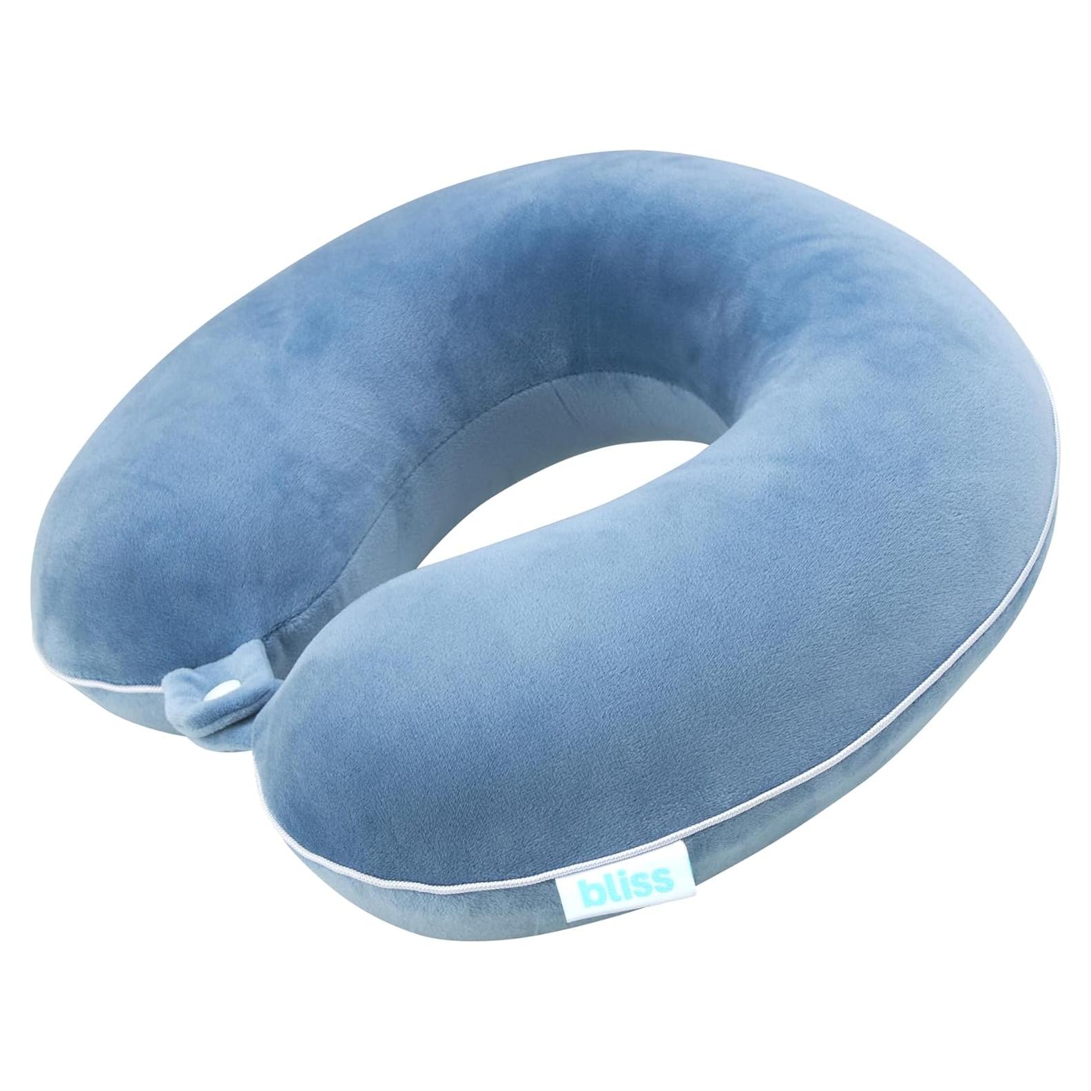 Almohada de Cuello Bliss B NECK PILLOW Espuma con Memoria Azul
