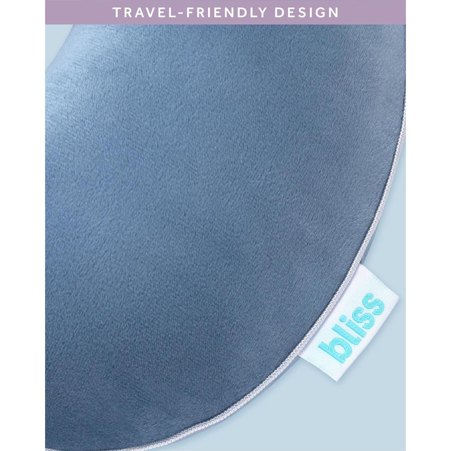 Almohada de Cuello Bliss B NECK PILLOW Espuma con Memoria Azul